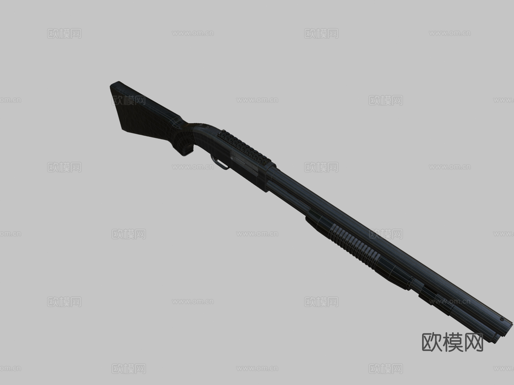莫斯伯格590A1霰弹枪3d模型