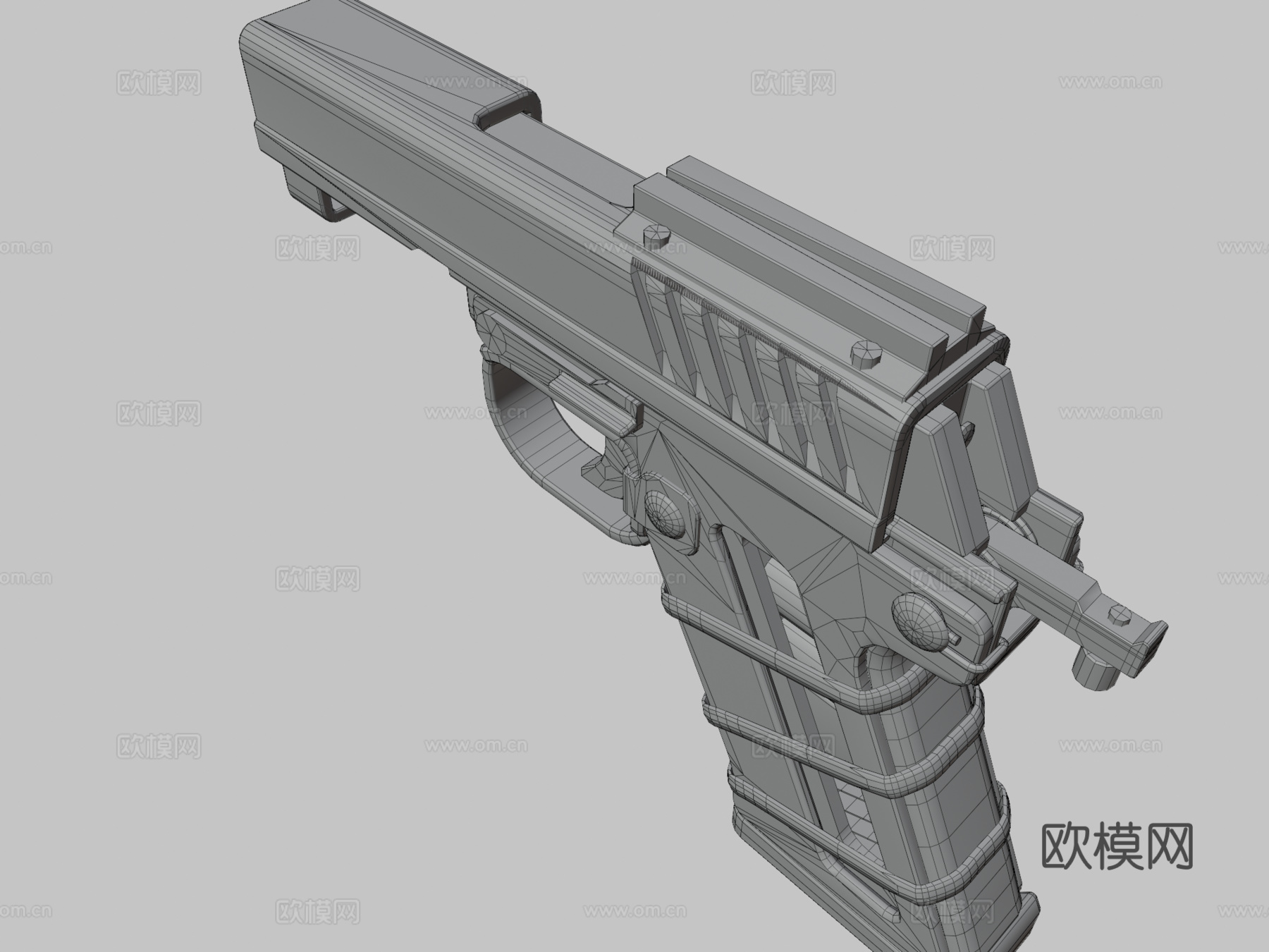 末日后半自动3d模型