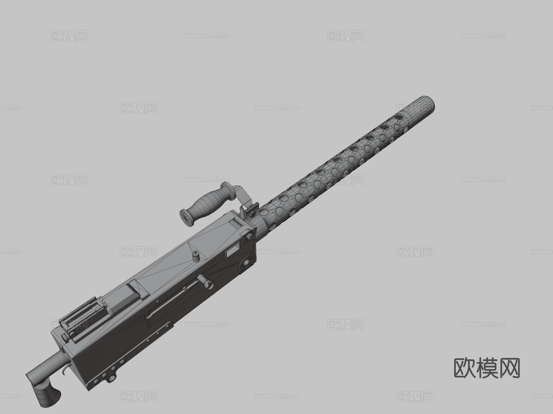 M1919 布朗宁3d模型