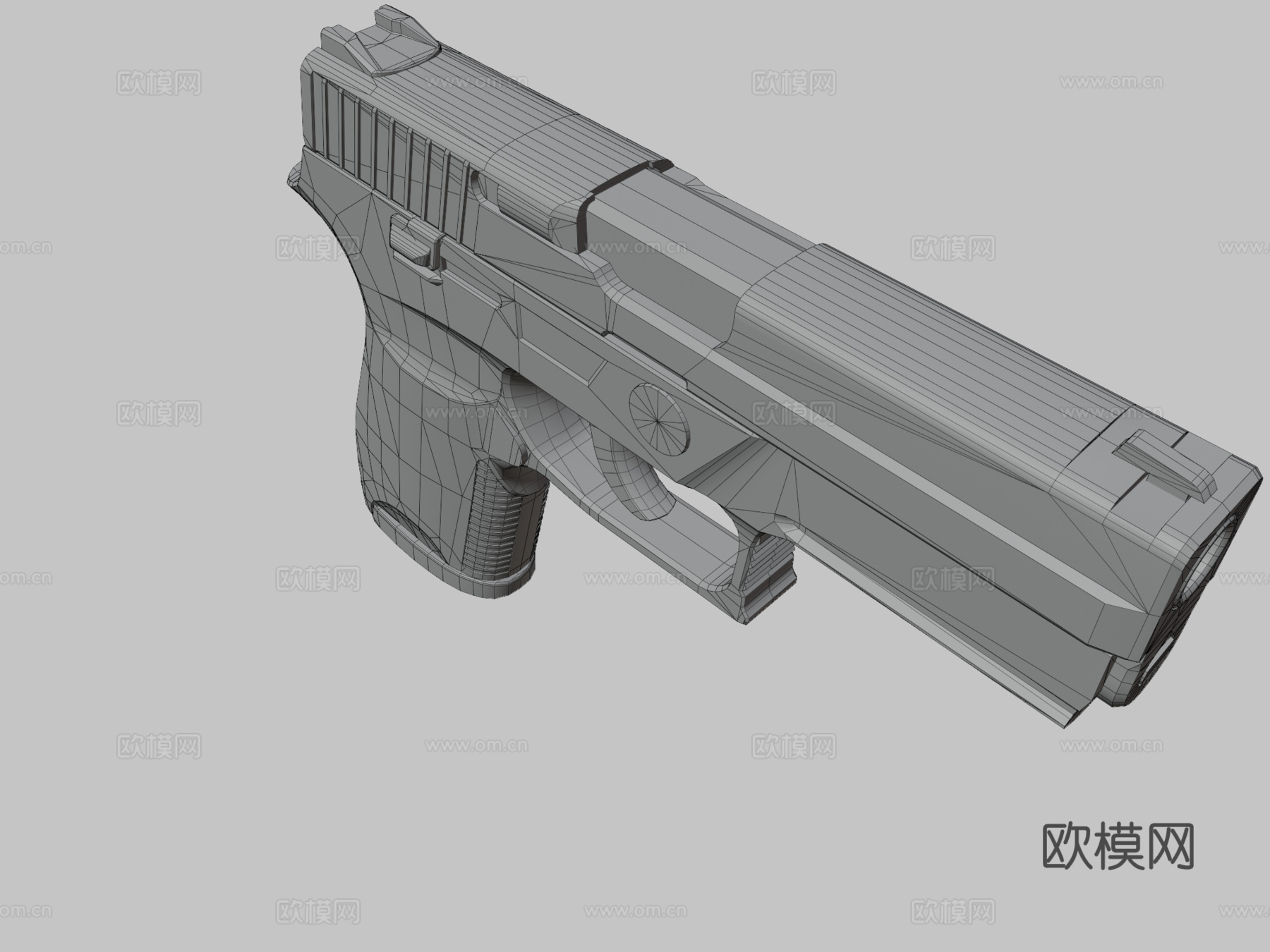 P250 - 构造者（蓝色）3d模型