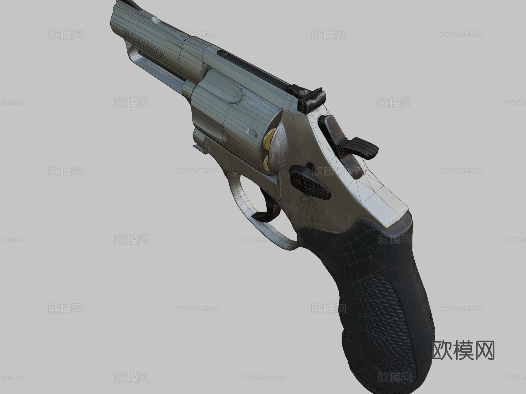 S&amp;W 66-8左轮手枪su模型su模型