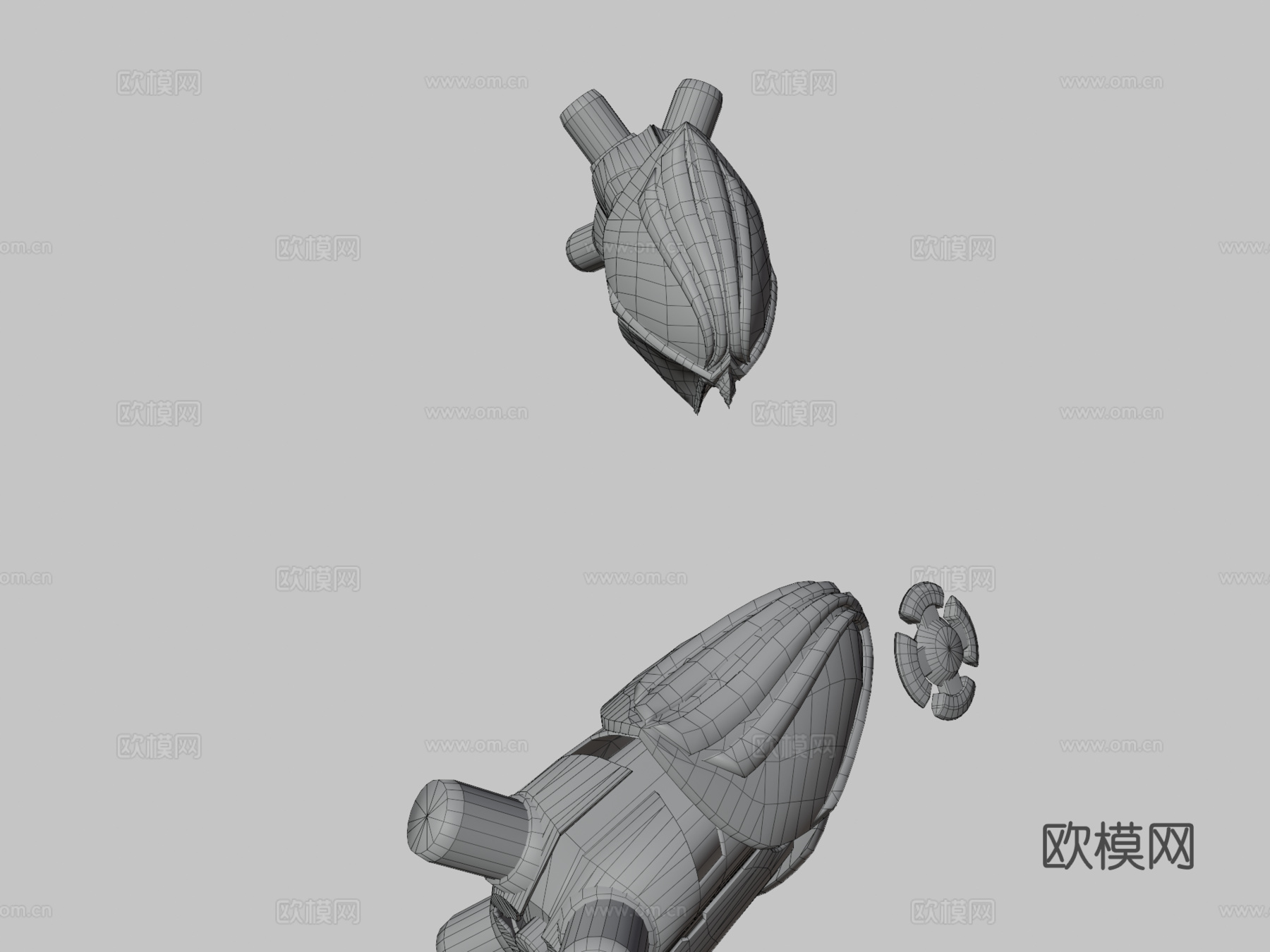 模块加莱纳3d模型