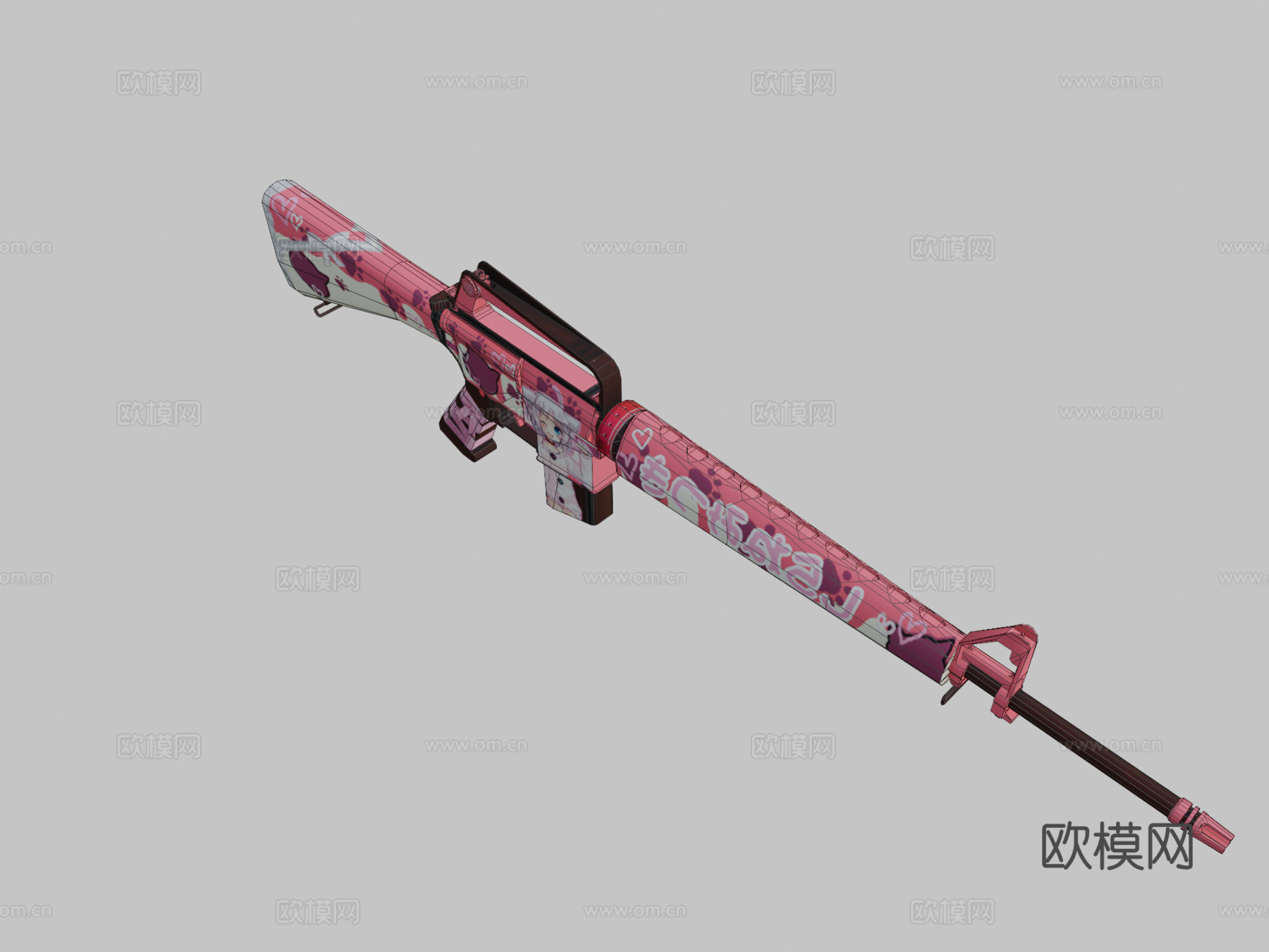 M16vn——甜猫耳大暴动3d模型