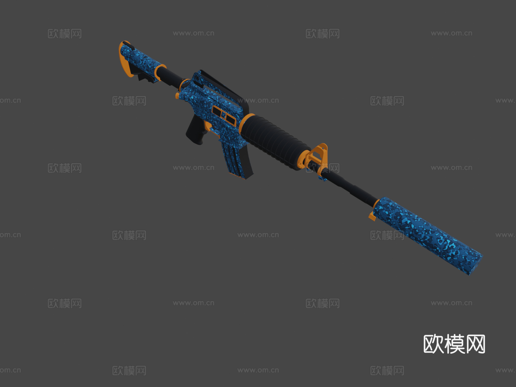 m4a1-s - 蛇猎人su模型