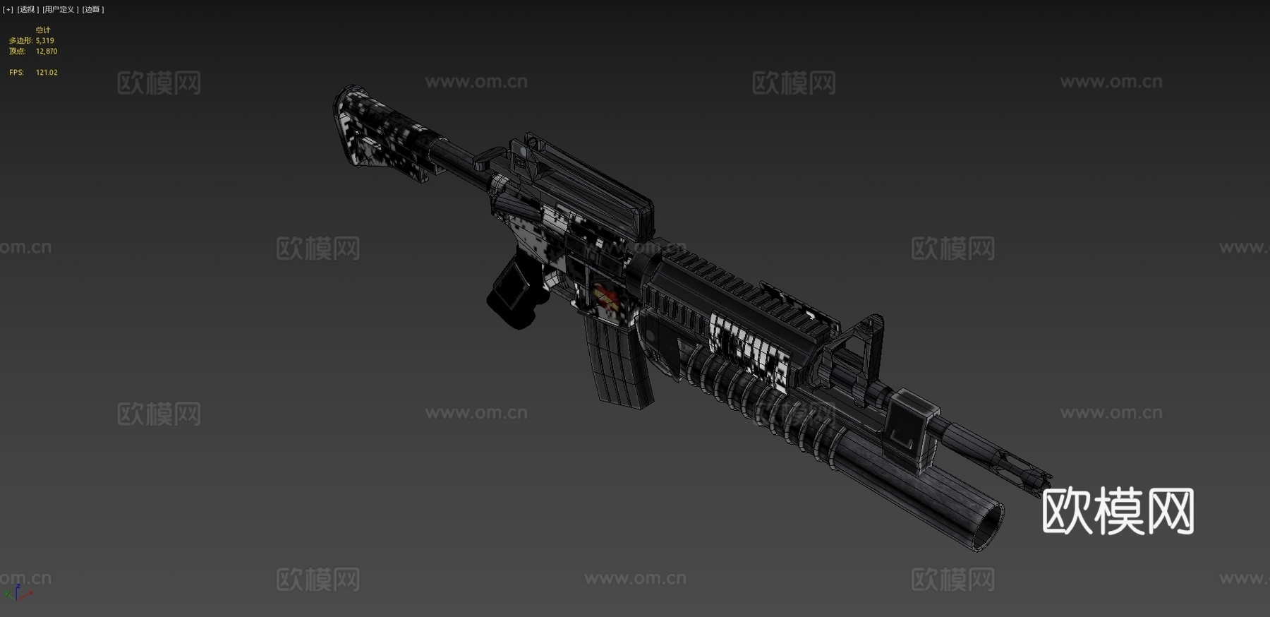M4A1 SOPMODsu模型