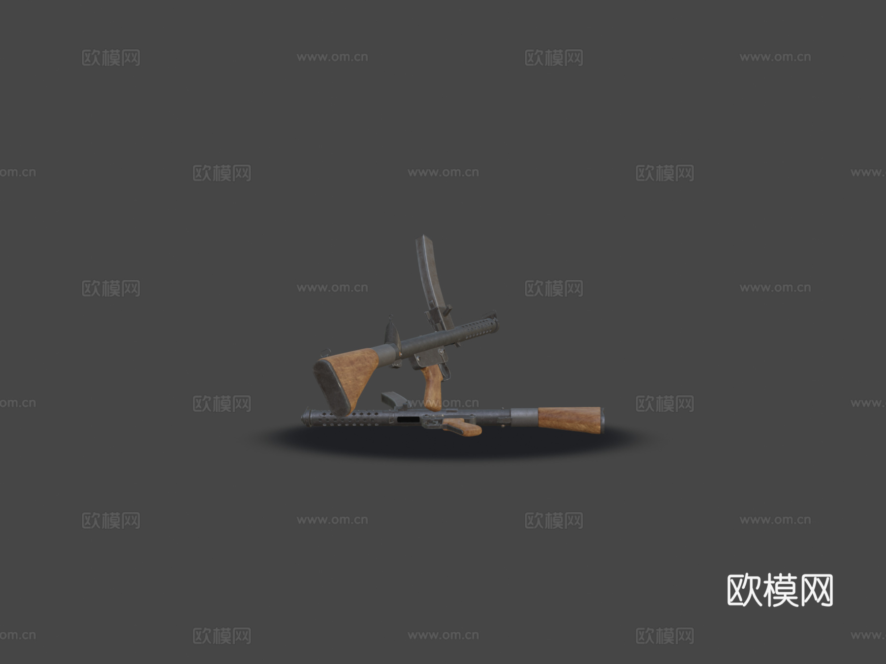 Lithgow f1冲锋枪3d模型
