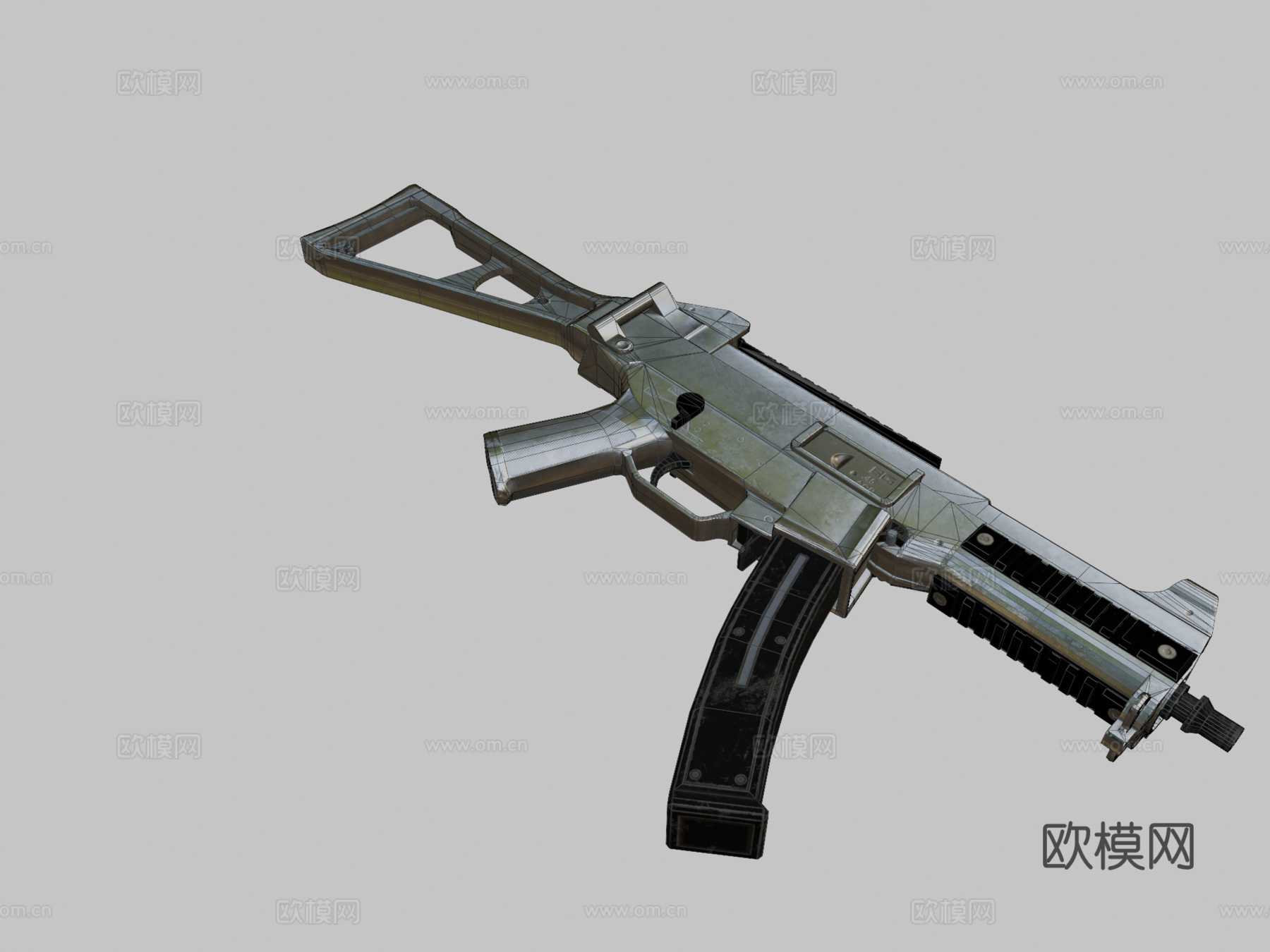 银色板 - UMP45 - PUBG3d模型