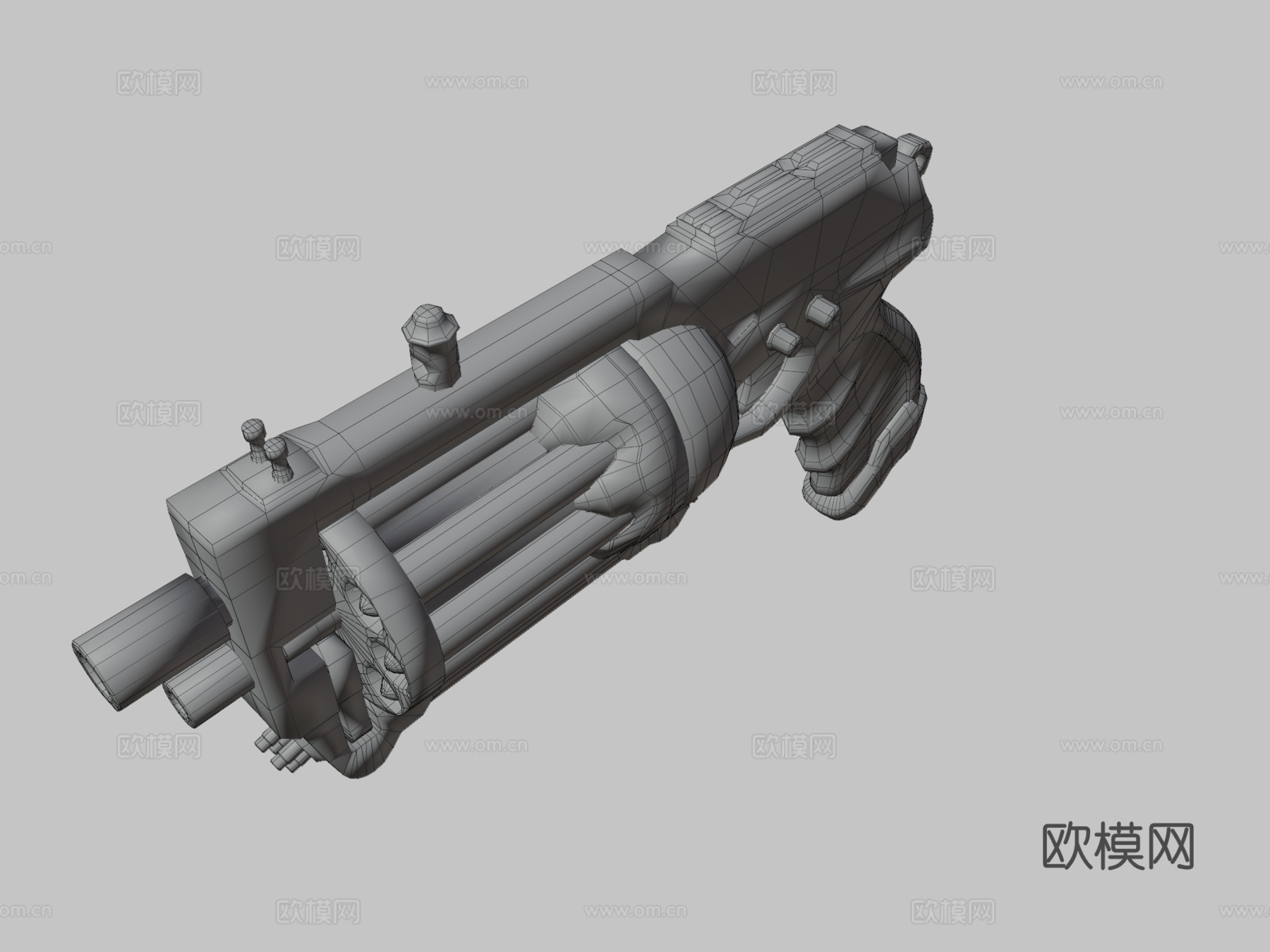 蒸汽朋克武器3d模型
