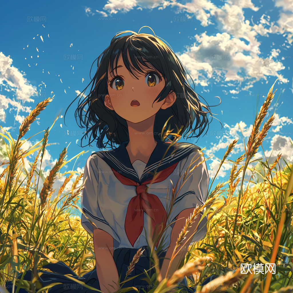 童趣卡通儿童房人物挂画下载（渲染图2）