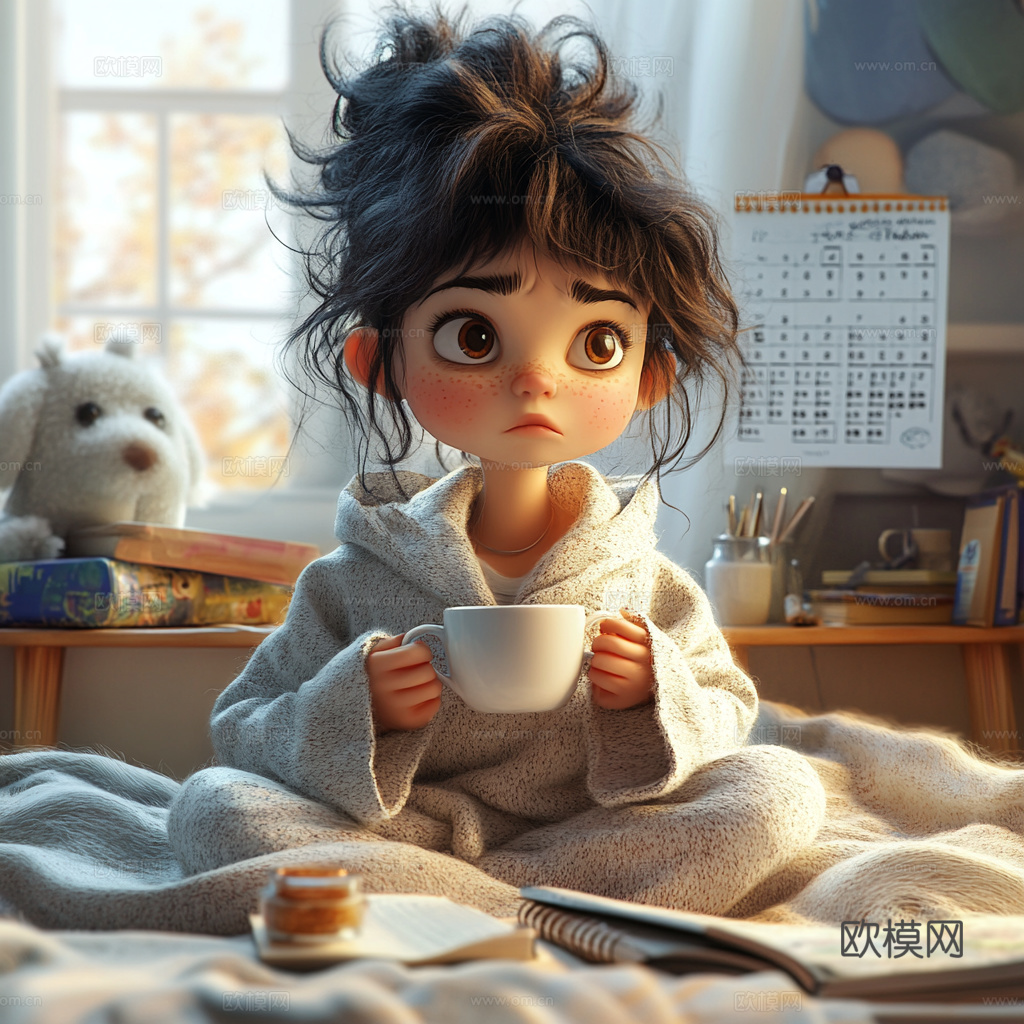 童趣卡通儿童房人物挂画