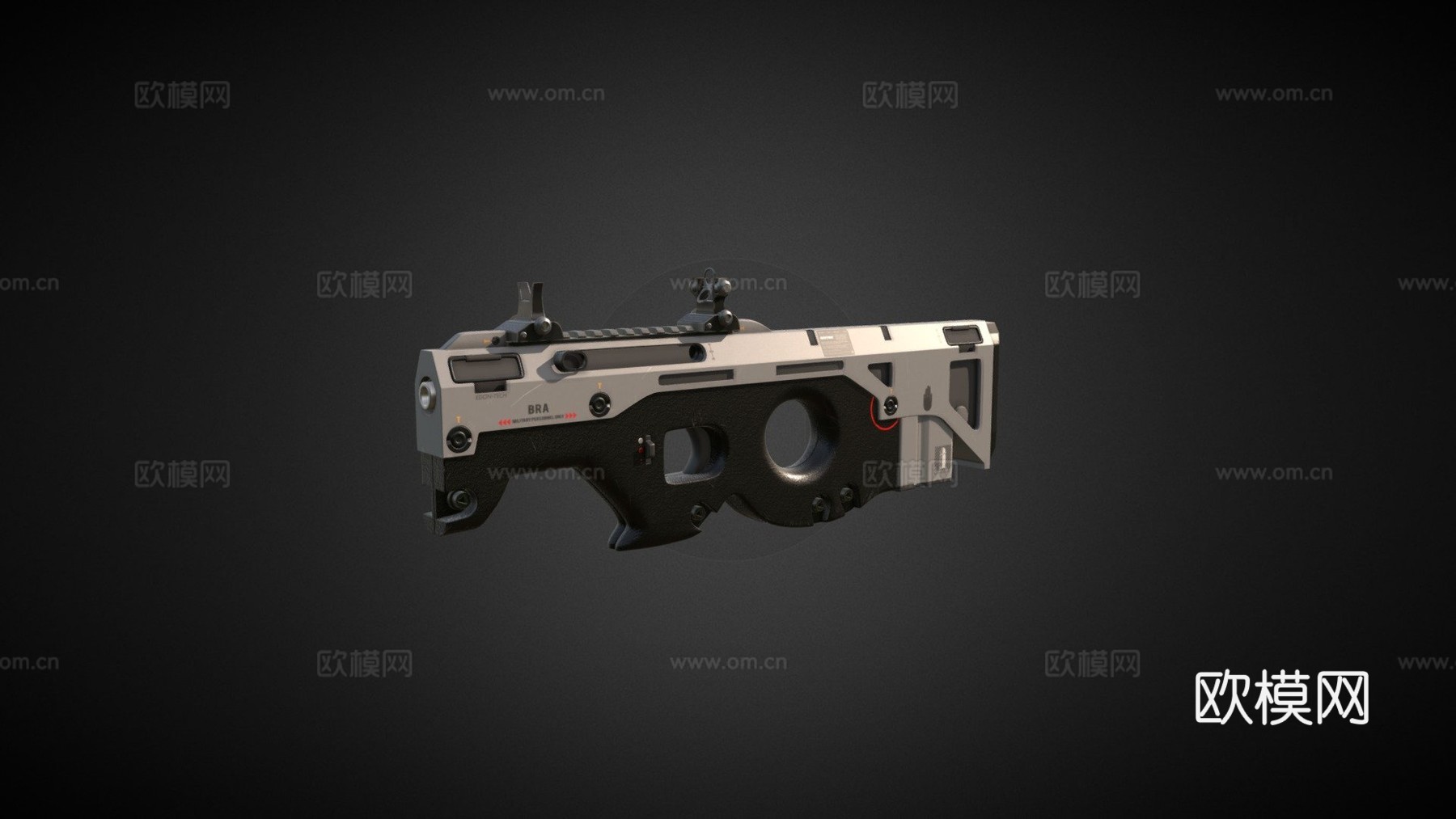 埃登·古拉齐乌的紧凑型武器设计复制品3d模型
