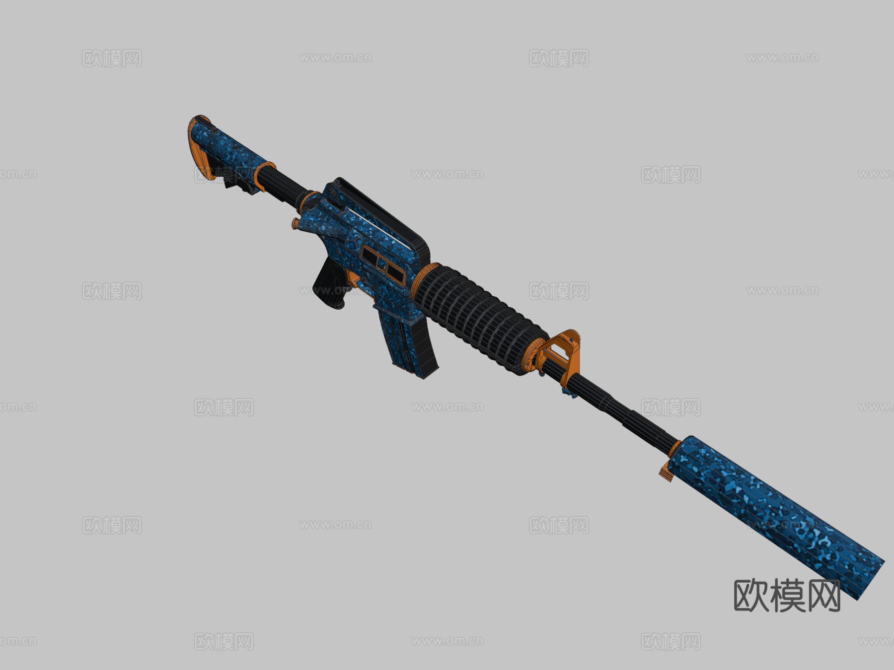 m4a1-s - 蛇猎人su模型