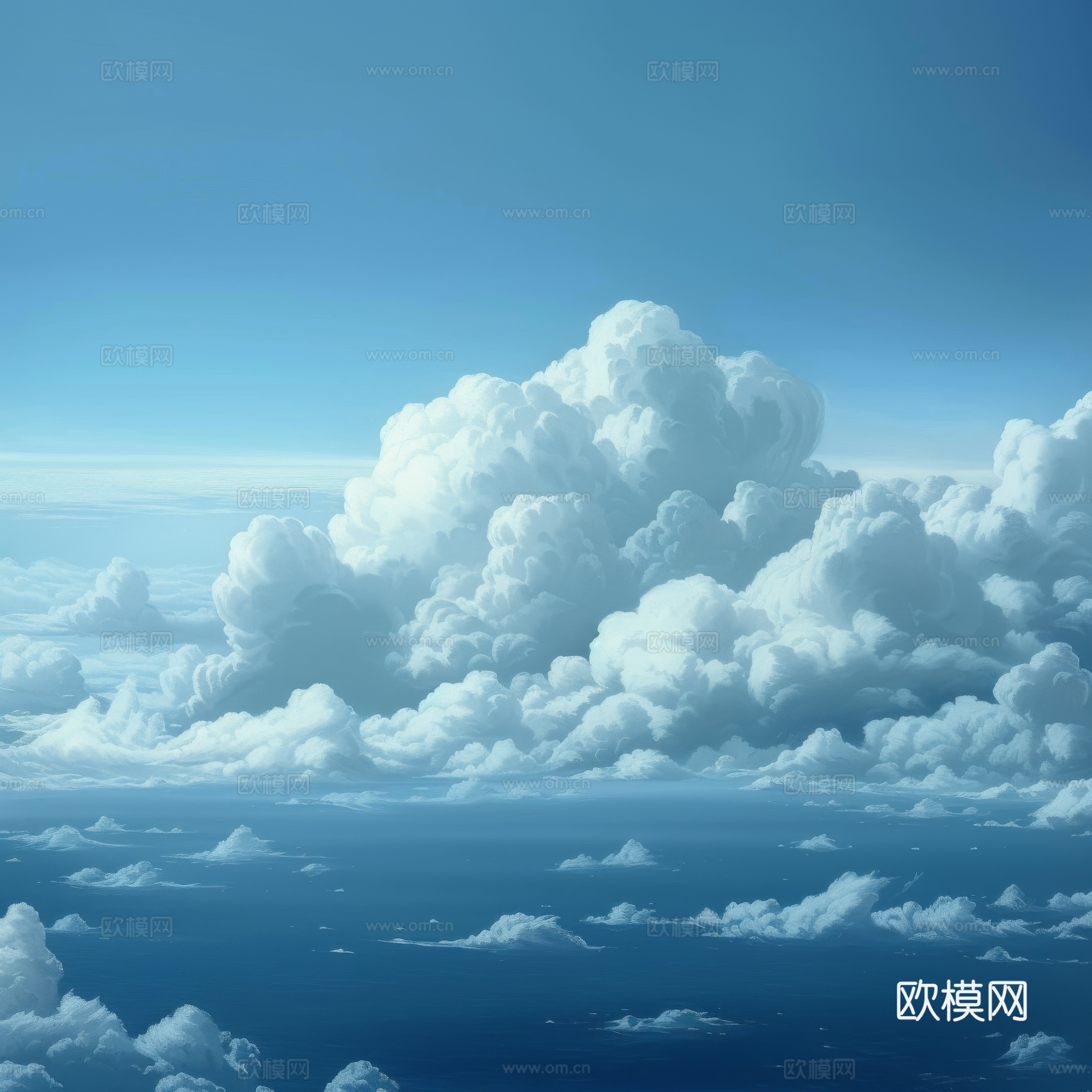 外景天空蓝天白云