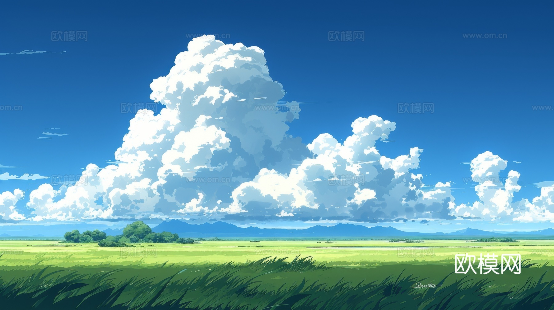 外景天空蓝天白云下载（渲染图2）