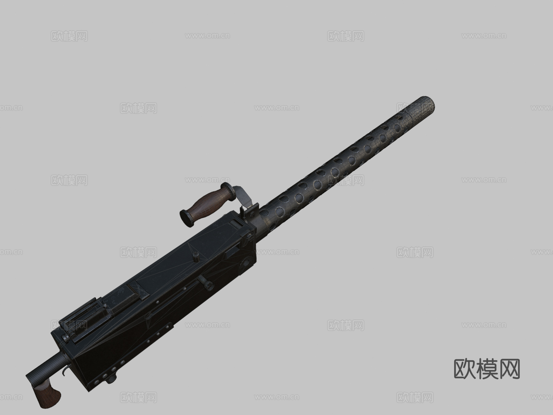 M1919 布朗宁3d模型