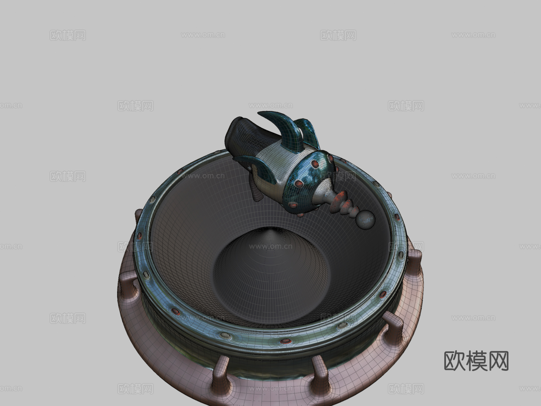 太空王牌枪3d模型