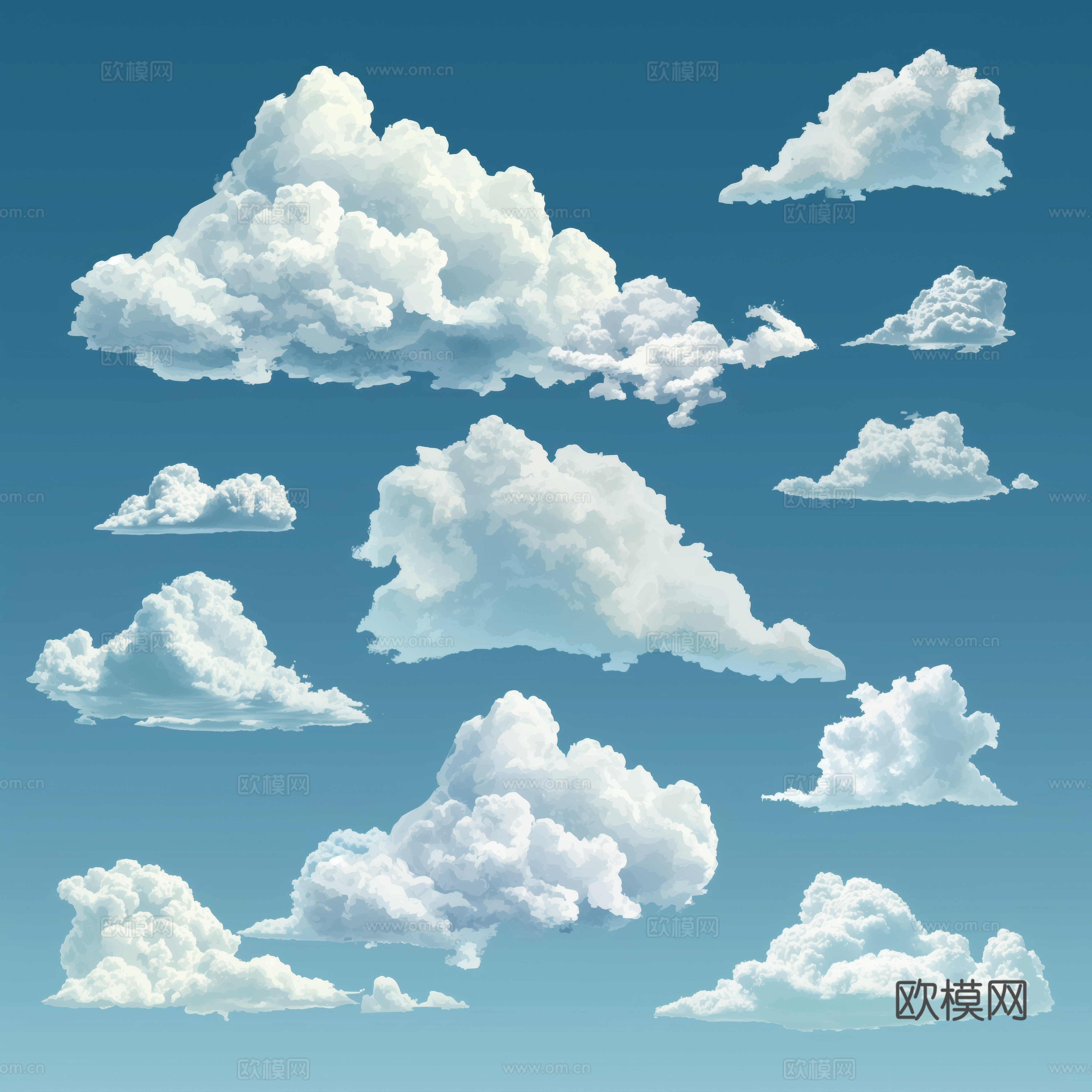 外景天空蓝天白云