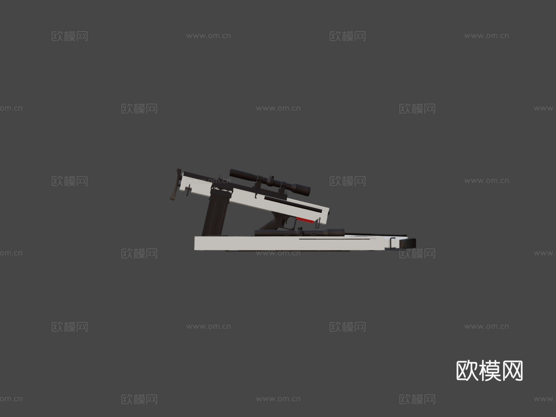 BULLPUP枪械3d模型