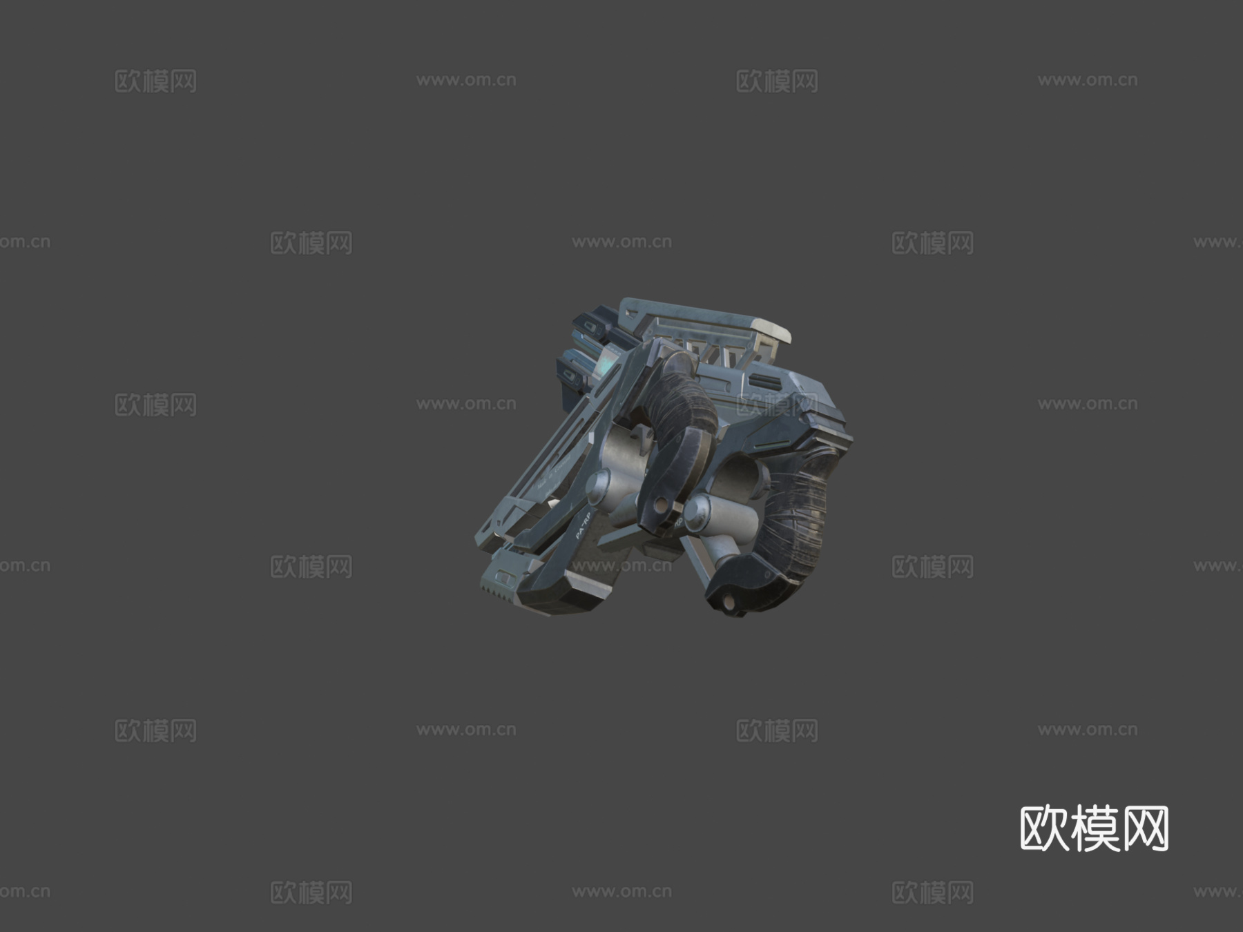 电磁枪su模型下载（渲染图7）