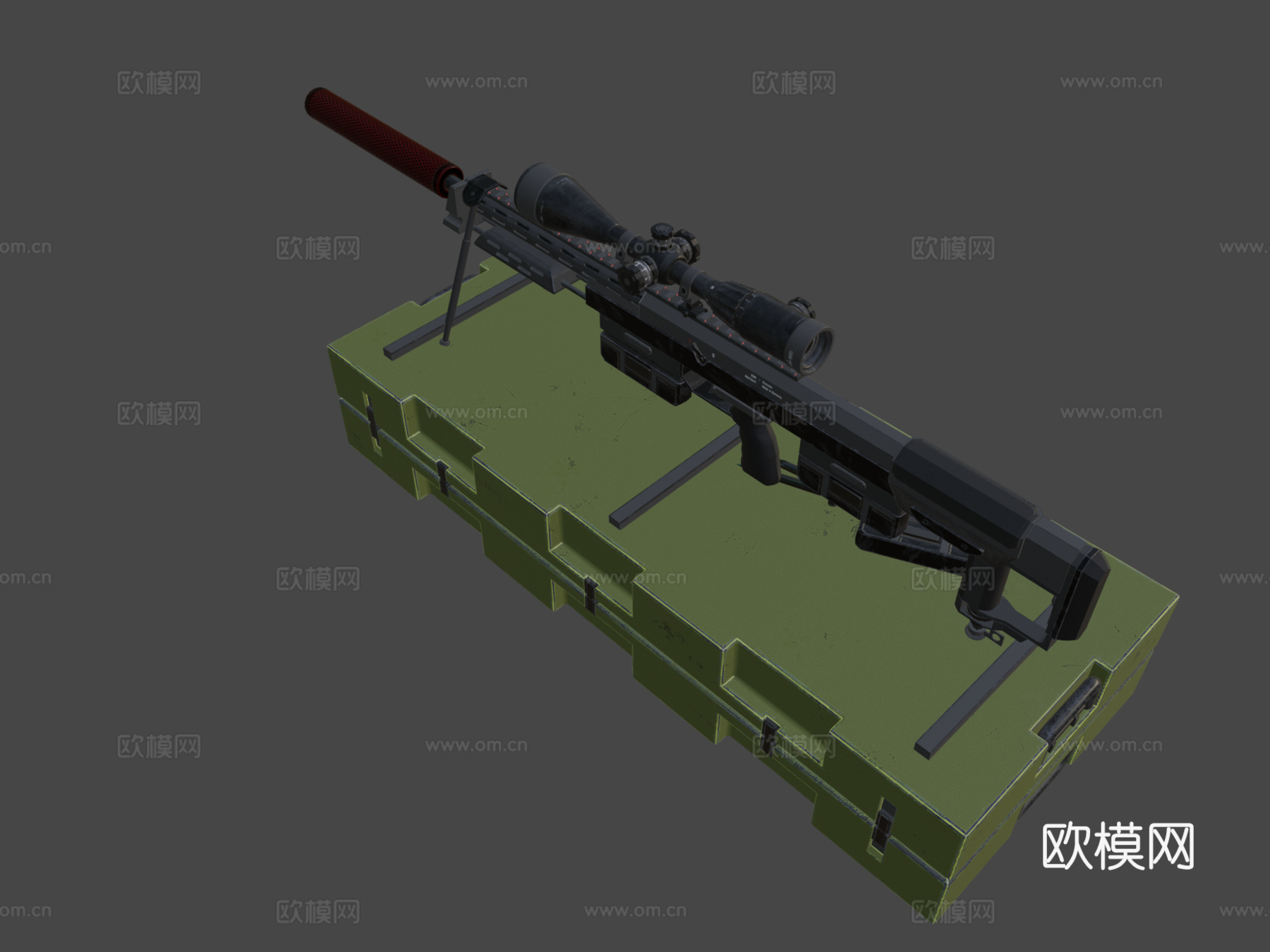 DSR .50狙击步枪su模型