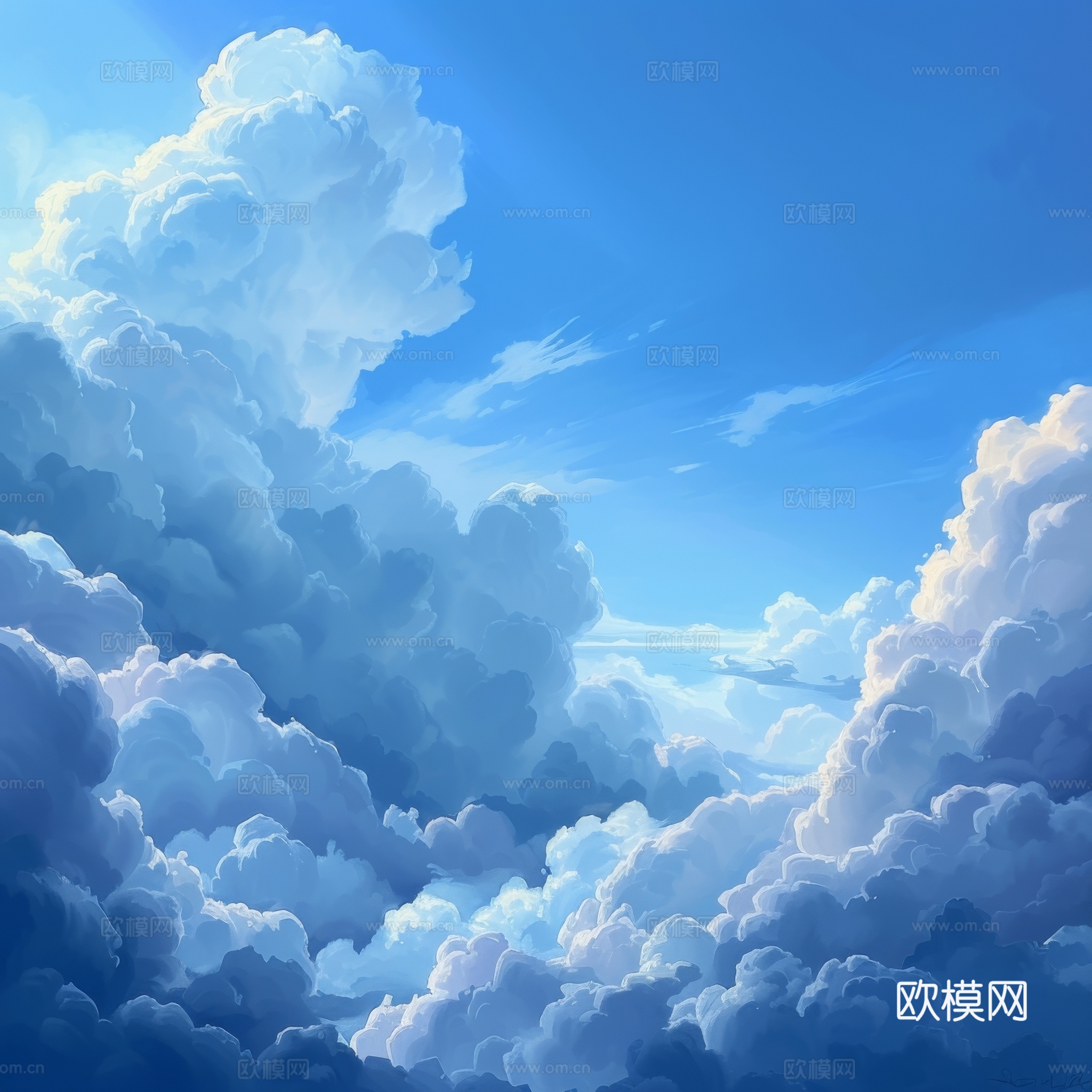 外景天空蓝天白云