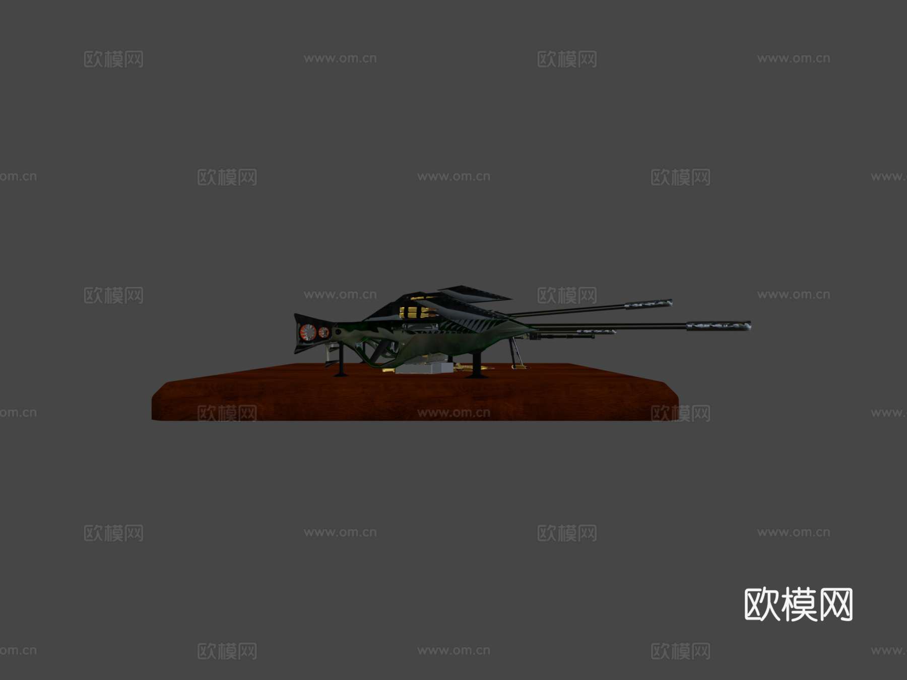 狙击步枪SRM-C99 - 森林3d模型