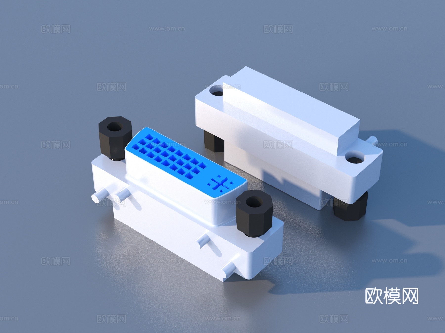 插孔配件 电子元件3d模型