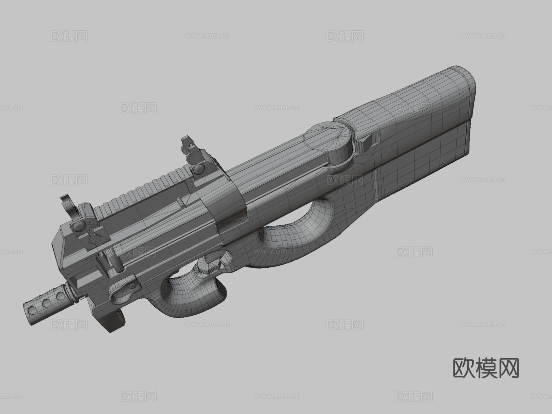 P90对峙su模型