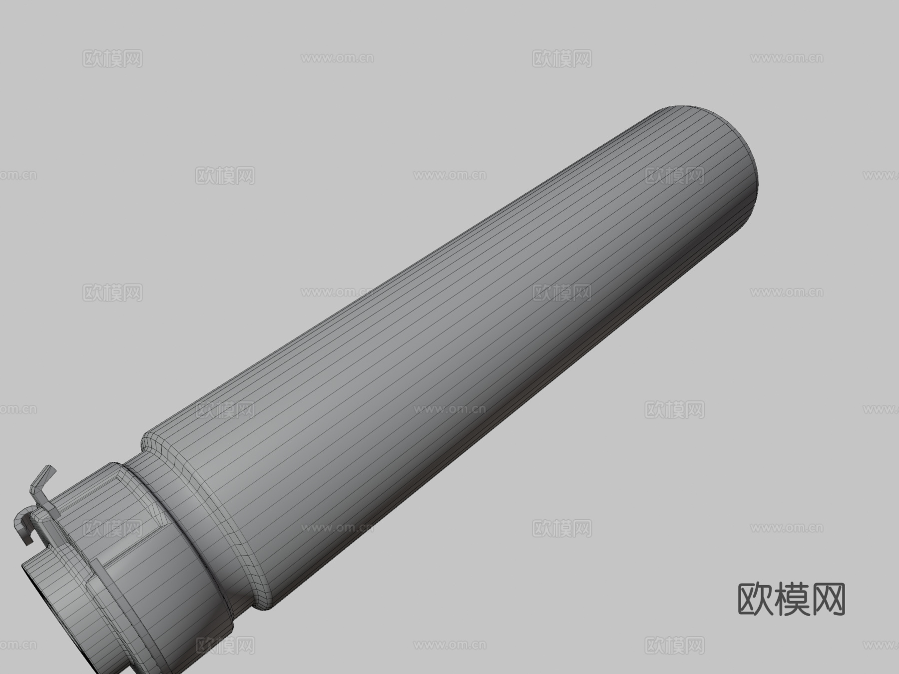 枪消音器5.56毫米su模型下载（渲染图3）