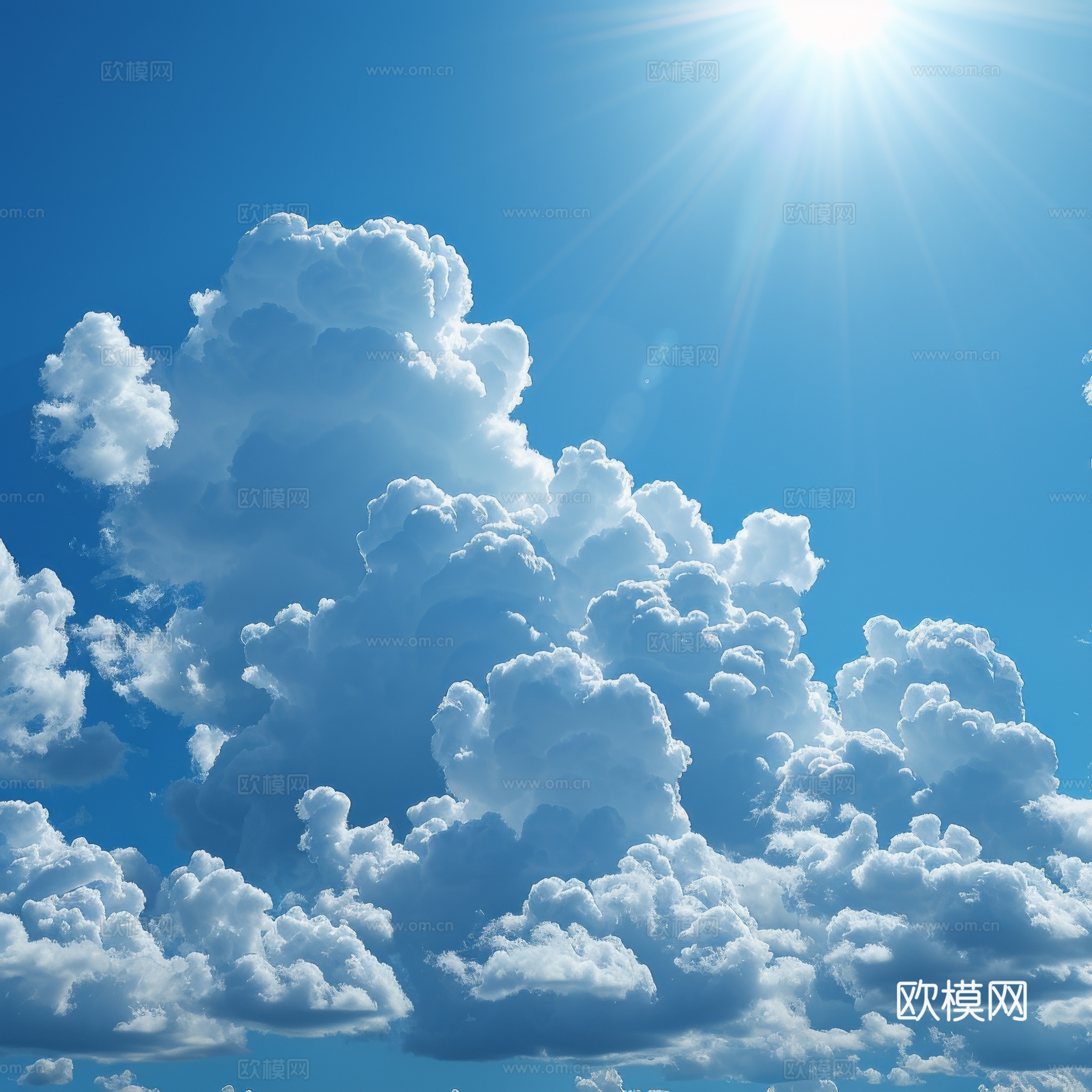 外景天空蓝天白云