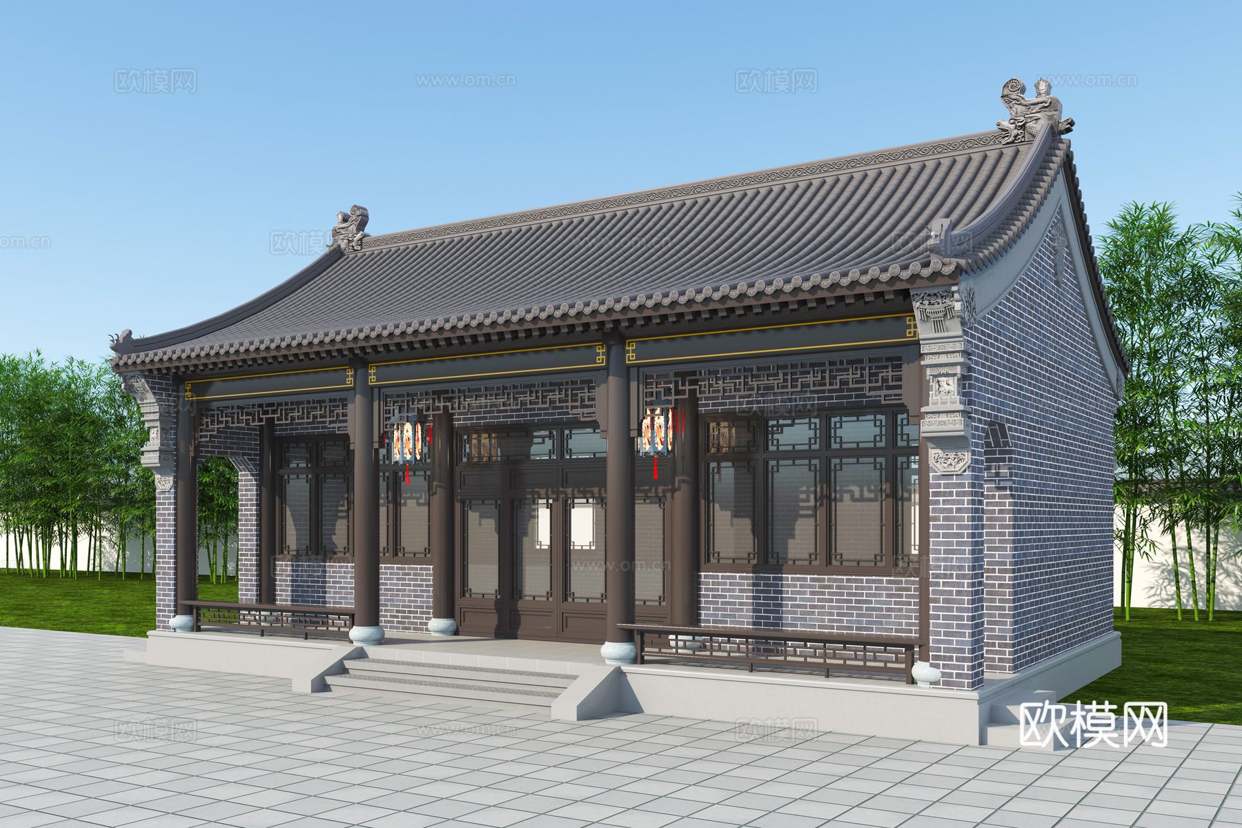 厢房 民宿 自建房3d模型
