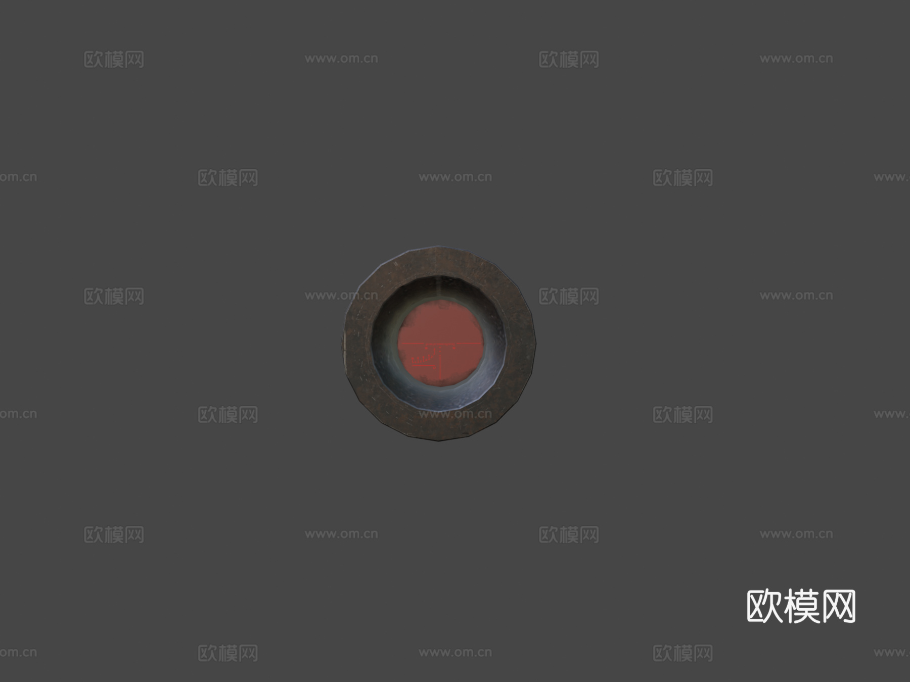 狙击镜3d模型