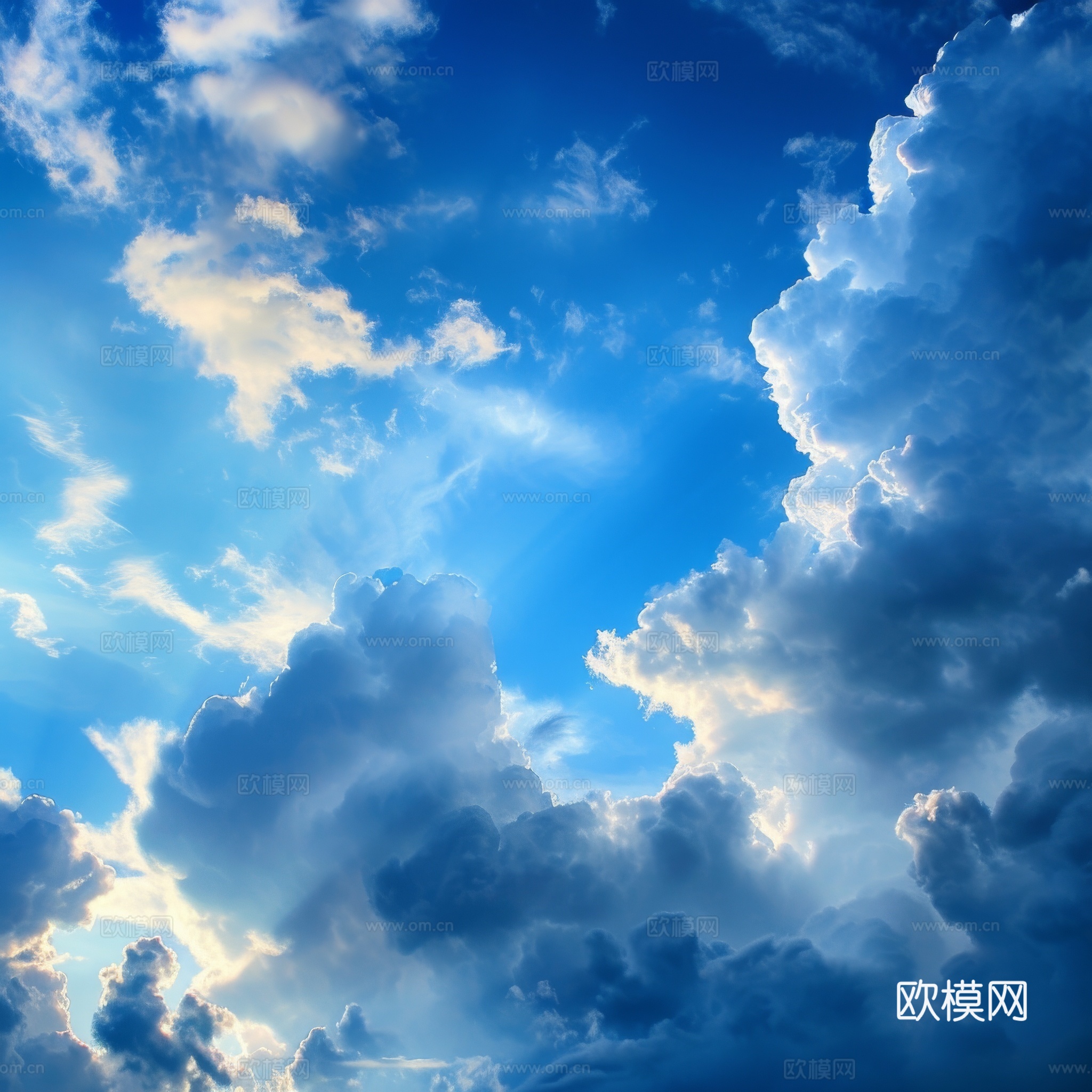 外景天空蓝天白云
