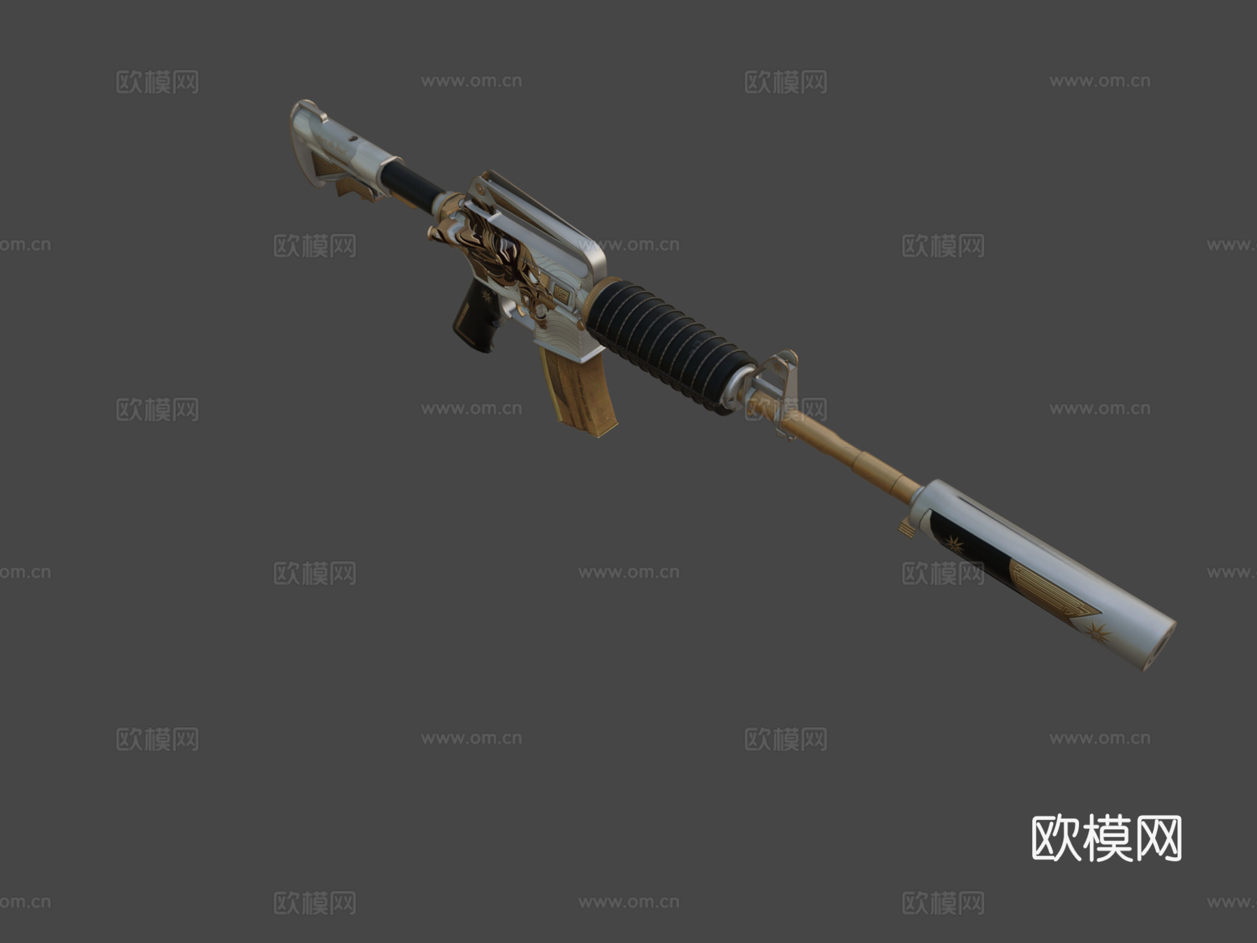 M4A1S - 国王之光3d模型