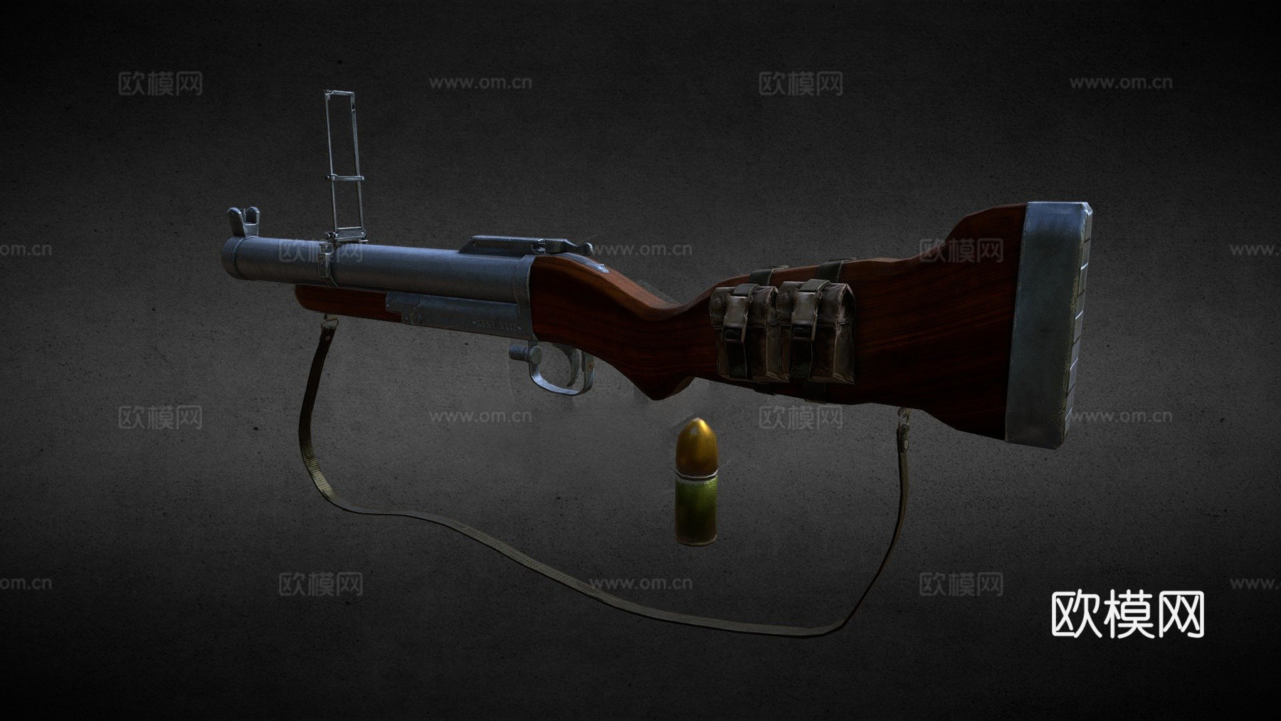 榴弹发射器3d模型