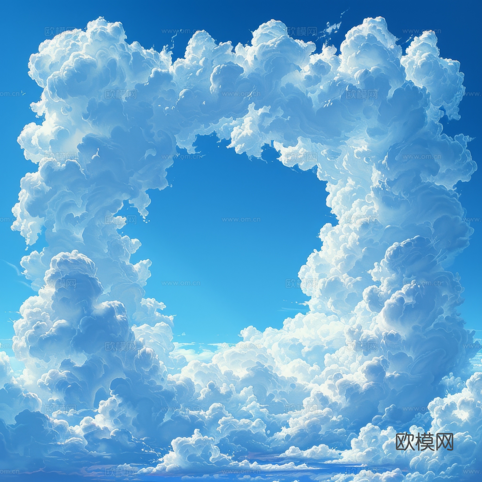 外景天空蓝天白云