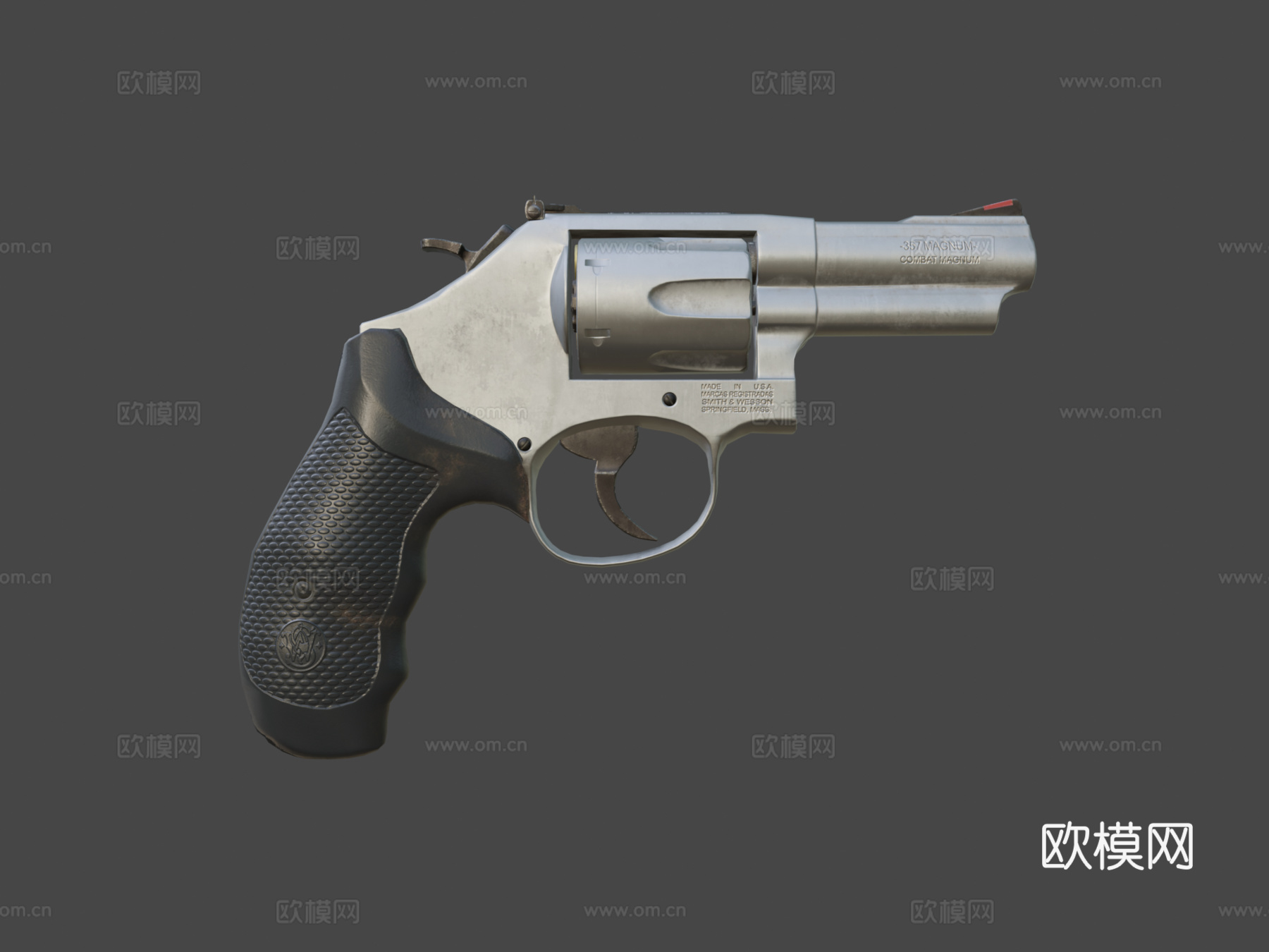 S&amp;W 66-8左轮手枪su模型su模型