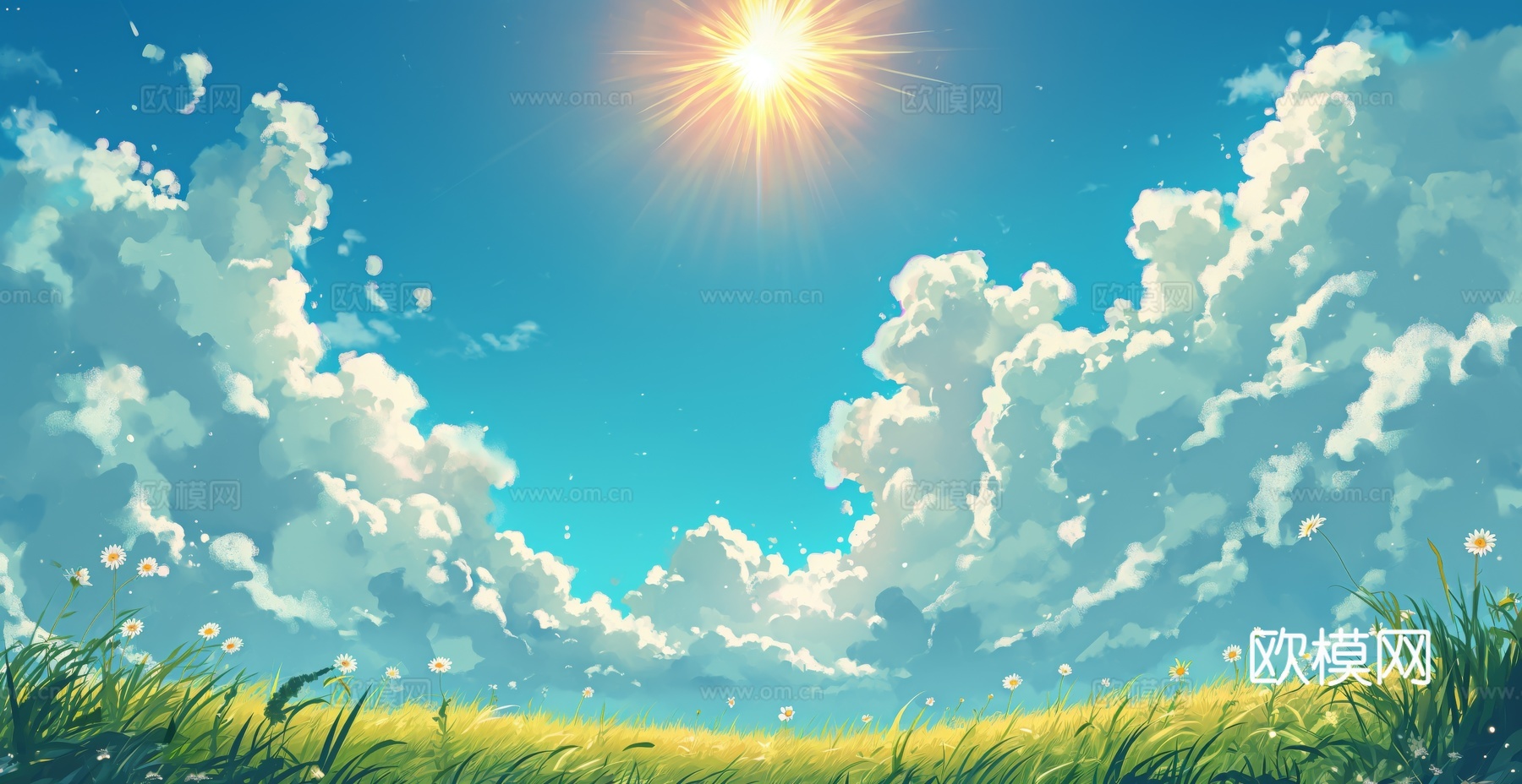 外景天空蓝天白云