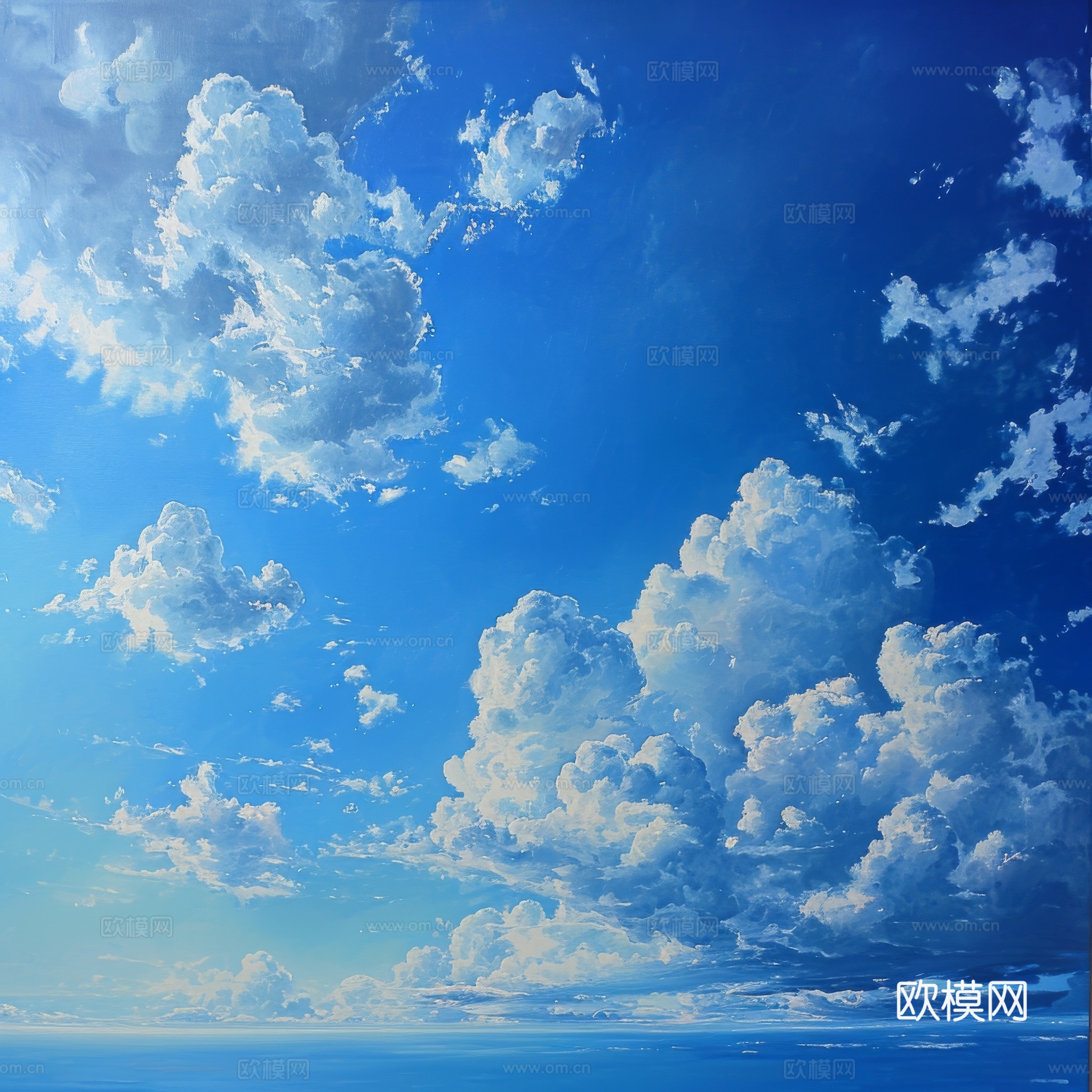 外景天空蓝天白云