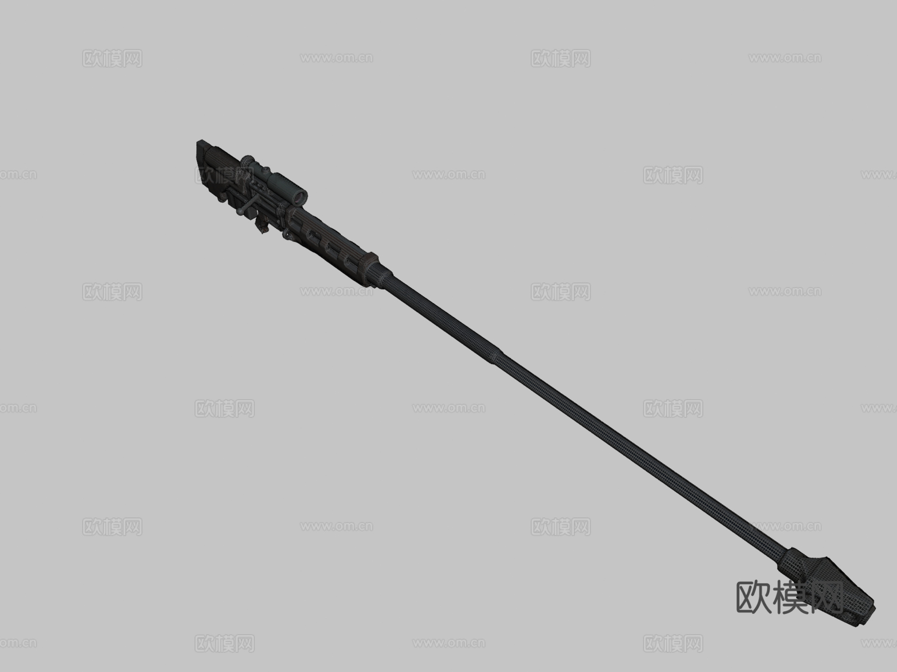 反器材步枪（VR雕塑）su模型