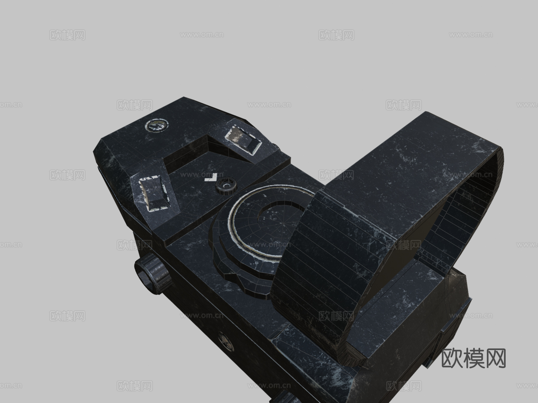 红点瞄准镜3d模型