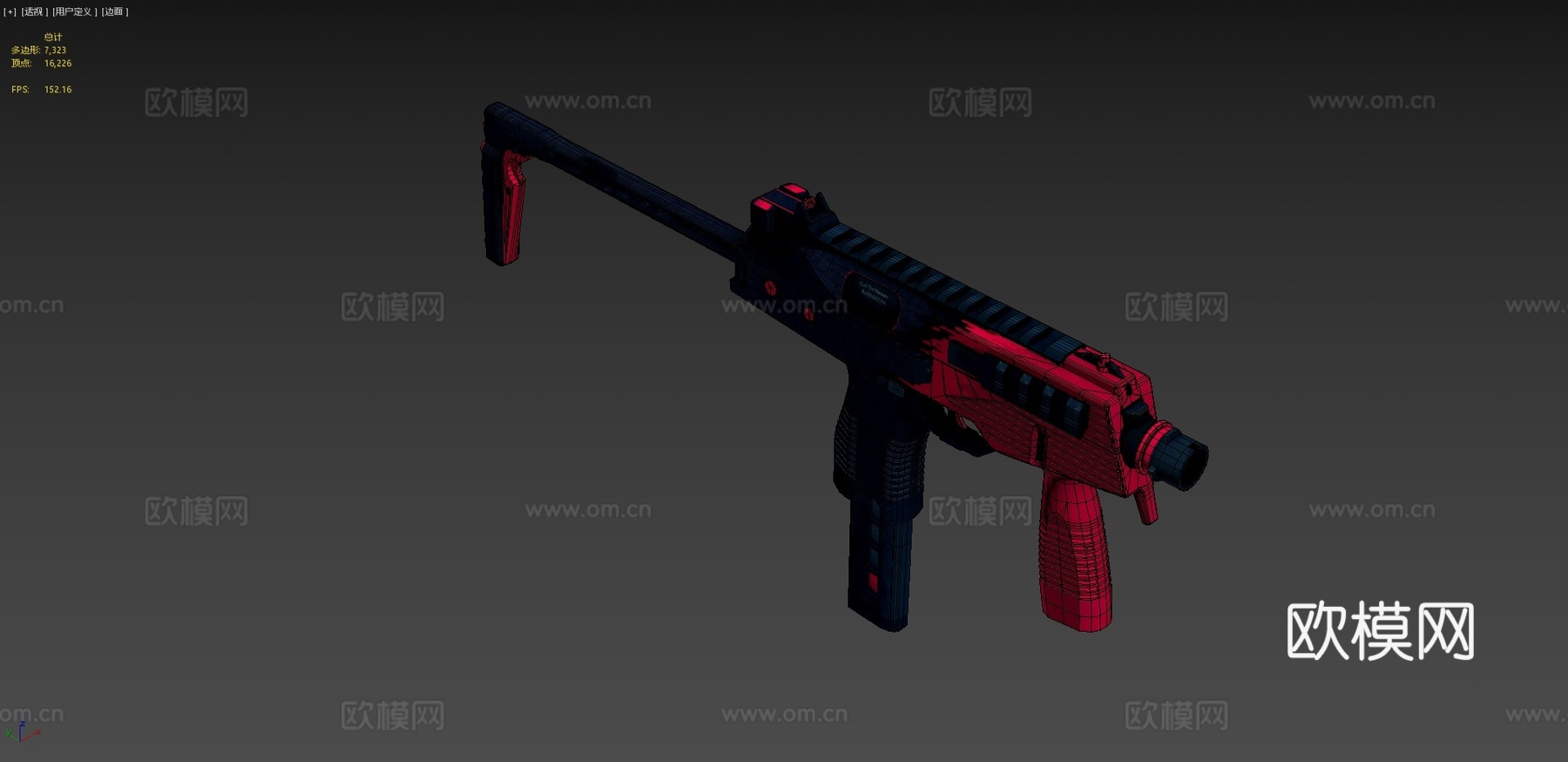 MP9 - 溅射冲击3d模型