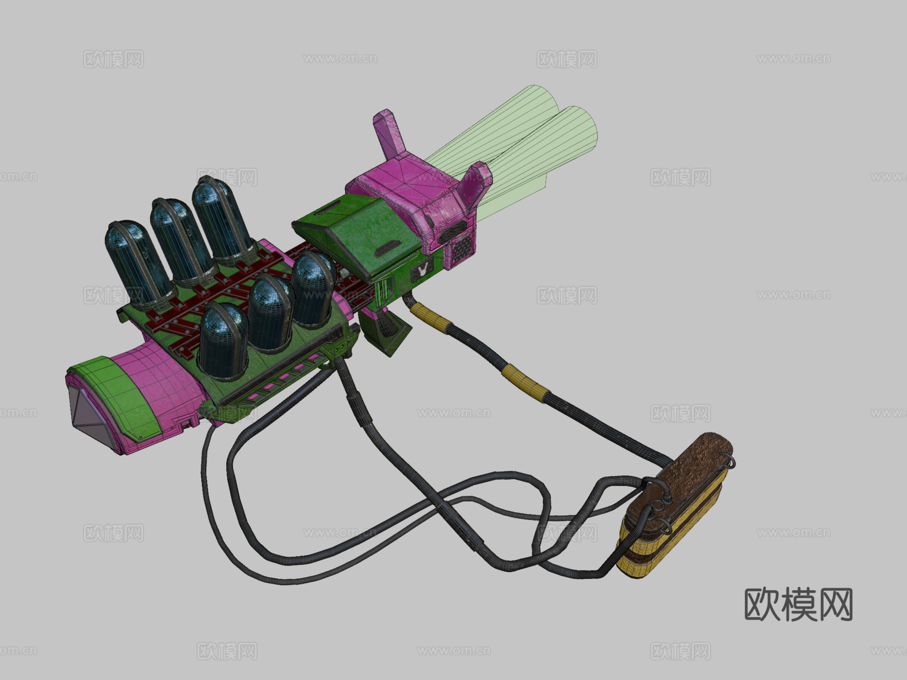 放射性枪su模型