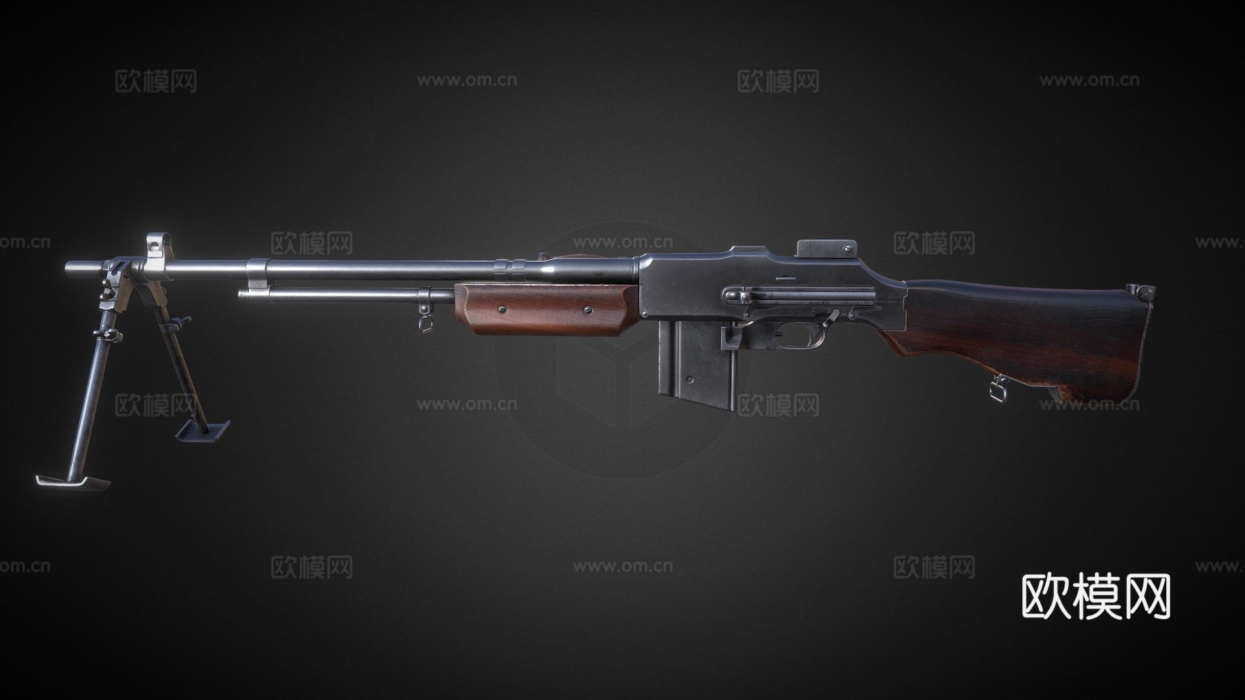 勃朗宁自动步枪M1918su模型