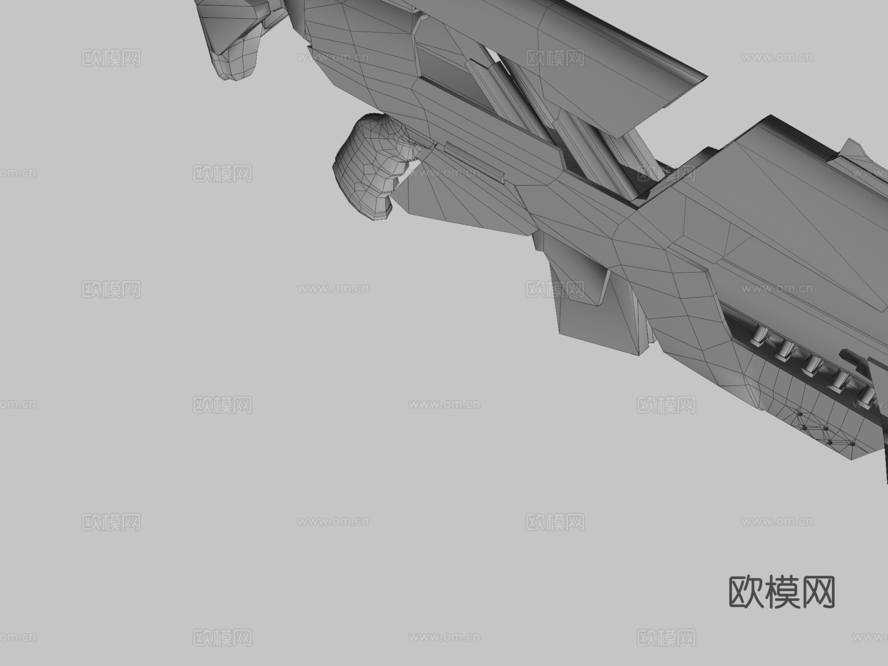 科幻武器为科幻士兵3d模型