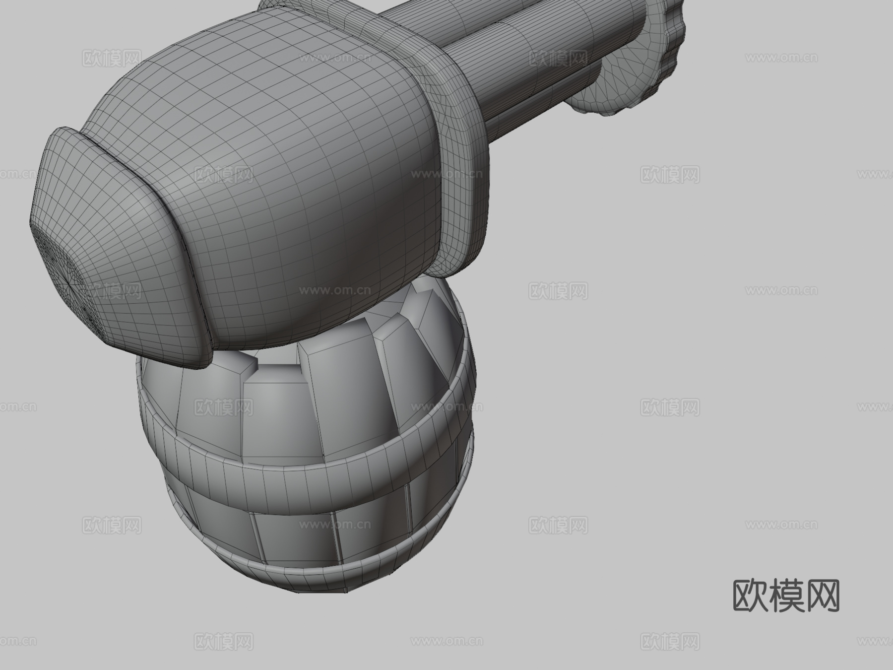 卡通炮塔3d模型