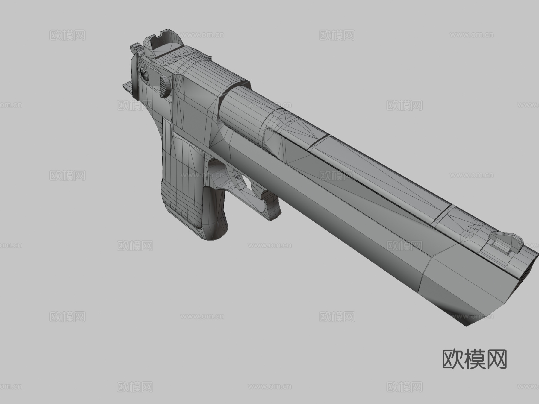 沙漠之鹰 - 溅射狂欢3d模型