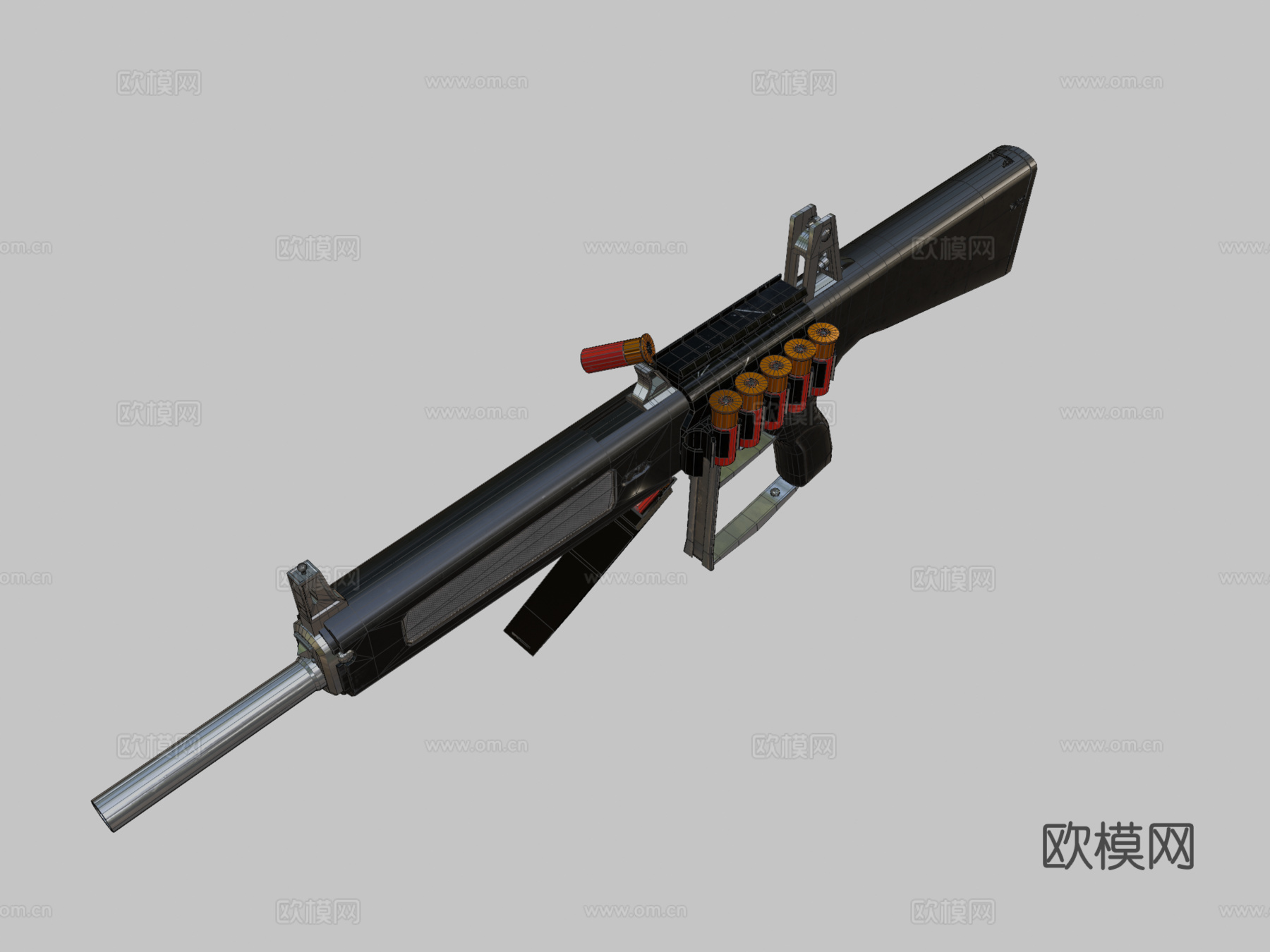 AA12霰弹枪su模型