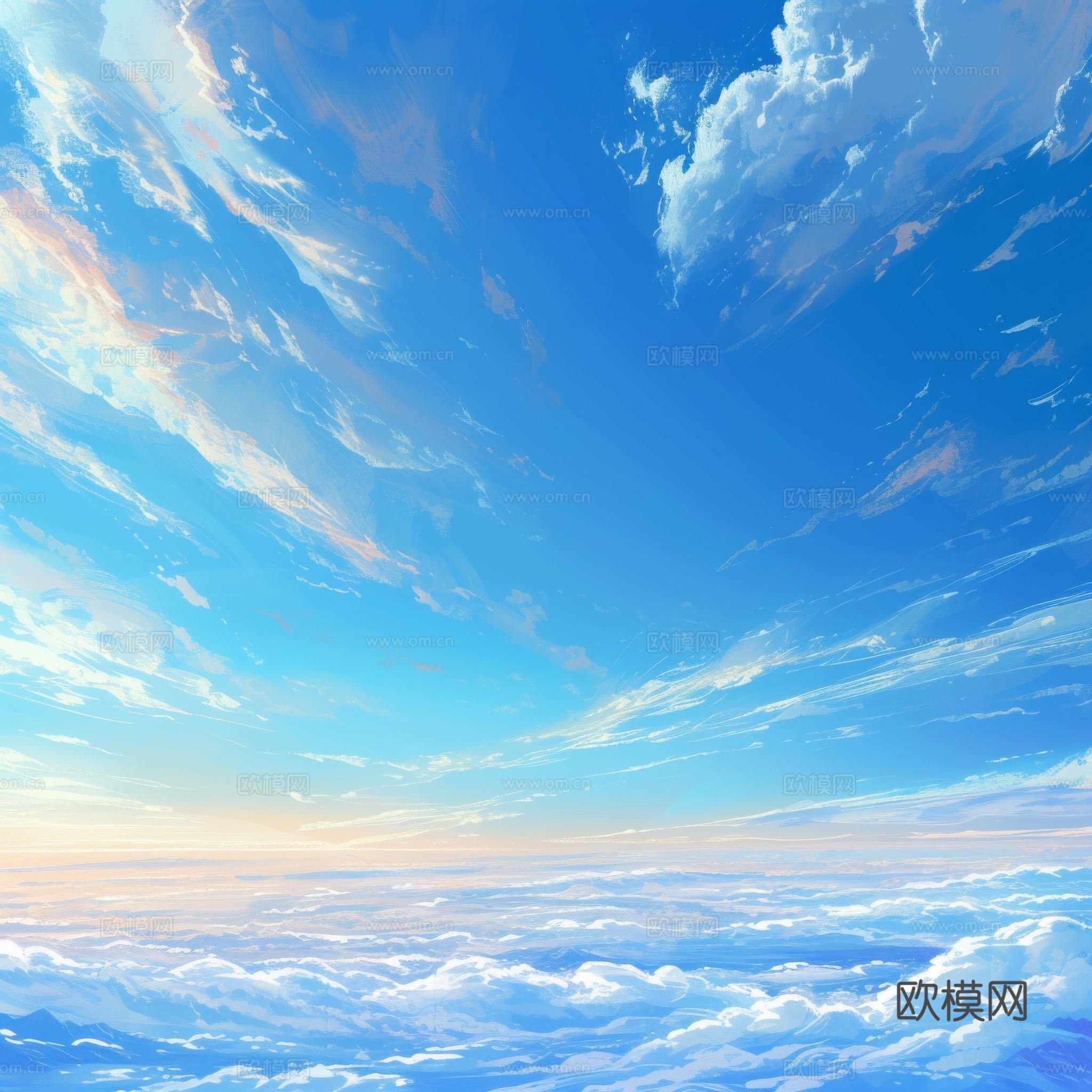 外景天空蓝天白云下载（渲染图2）
