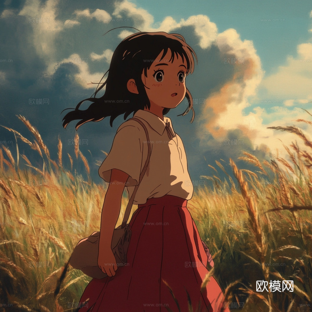 童趣卡通儿童房人物挂画下载（渲染图6）